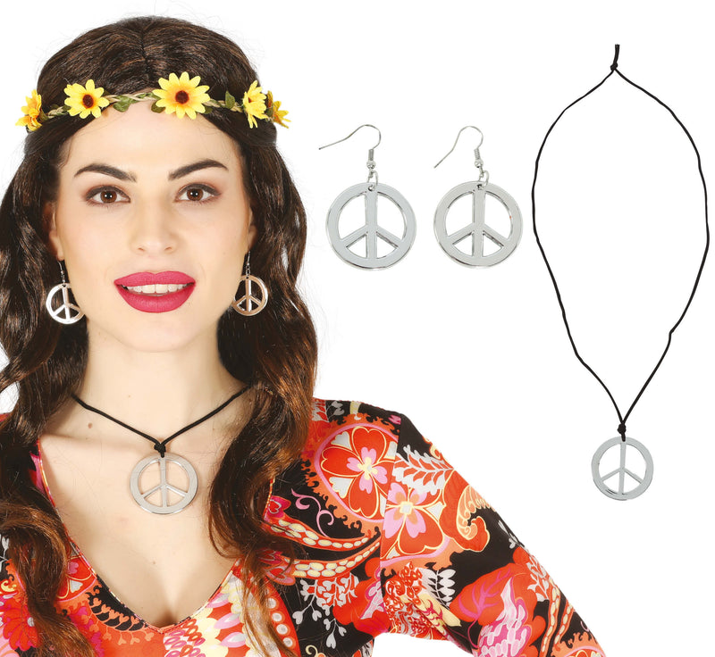 SETEARRINGS AND PENDANT HIPPIE