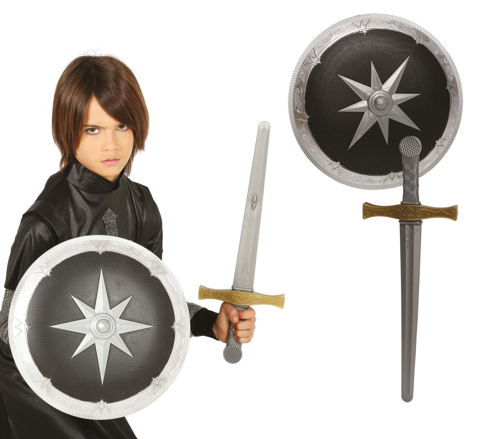MEDIEVAL SHIELD 35 CMS. AND SWORD 50 CMS
