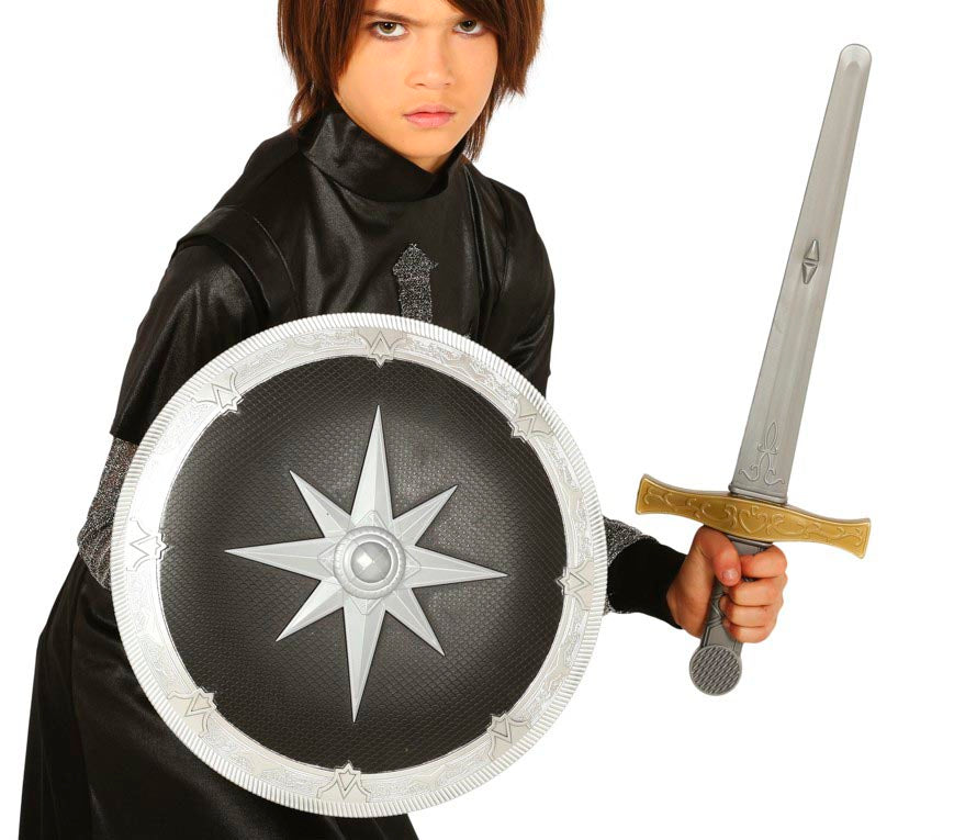 MEDIEVAL SHIELD 35 CMS. AND SWORD 50 CMS