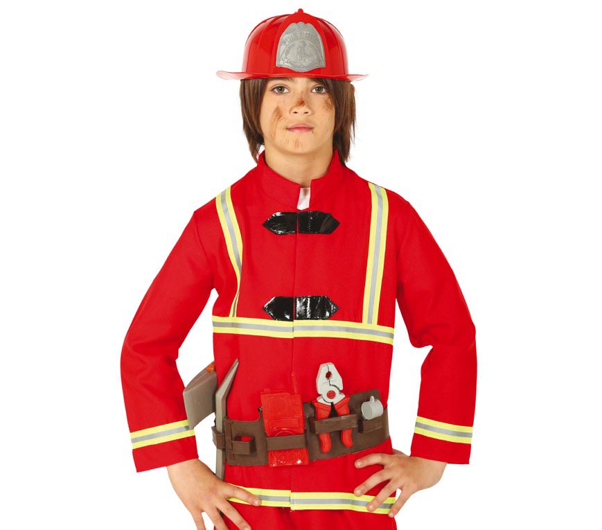 FIREMAN BELT WITH HELMET