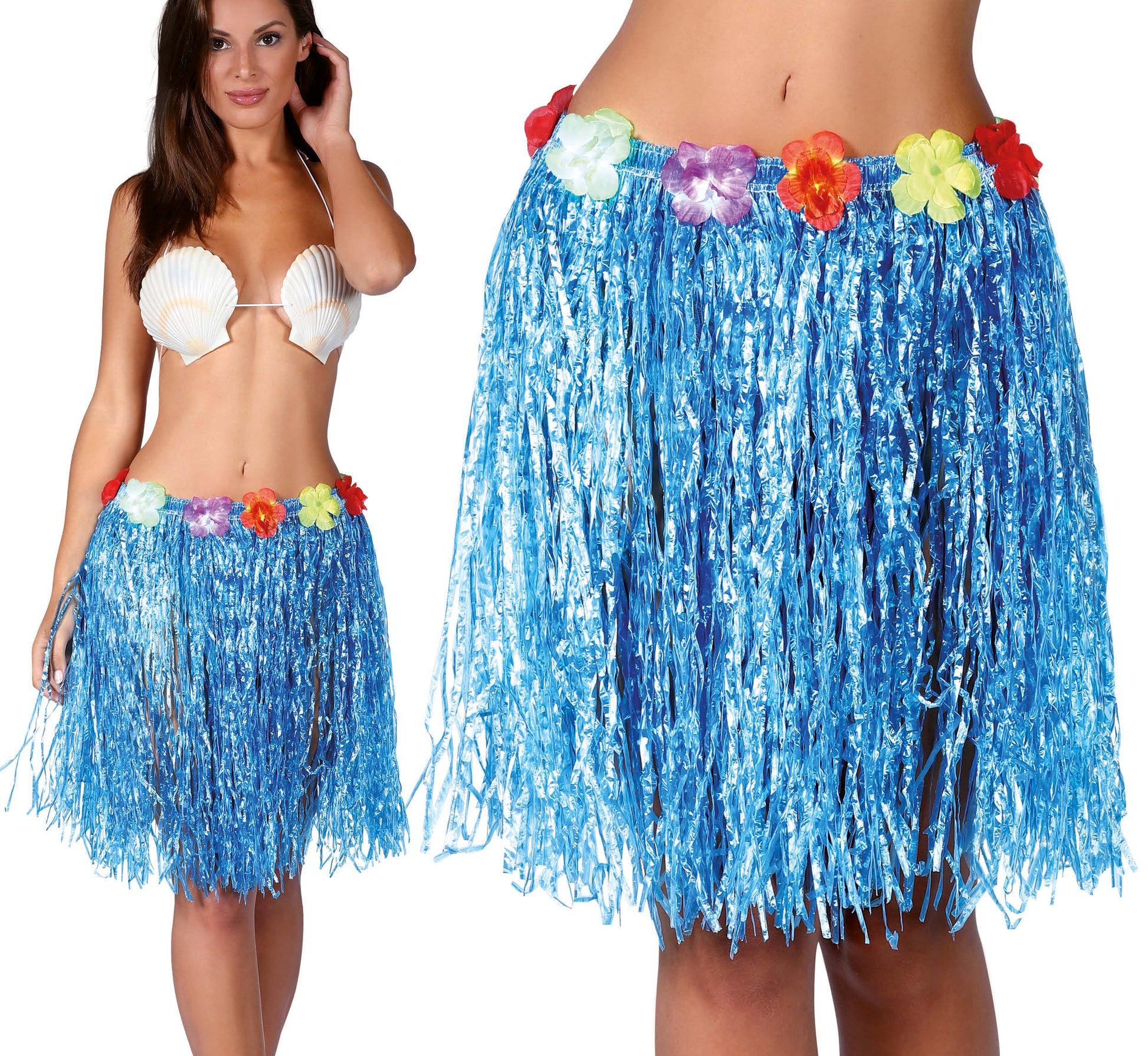HAWAIIAN SKIRT FLOWERS, 55 CM
