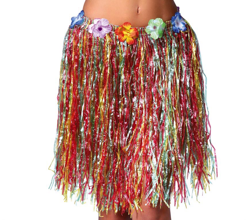 HAWAIIAN SKIRT FLOWERS, 55 CM