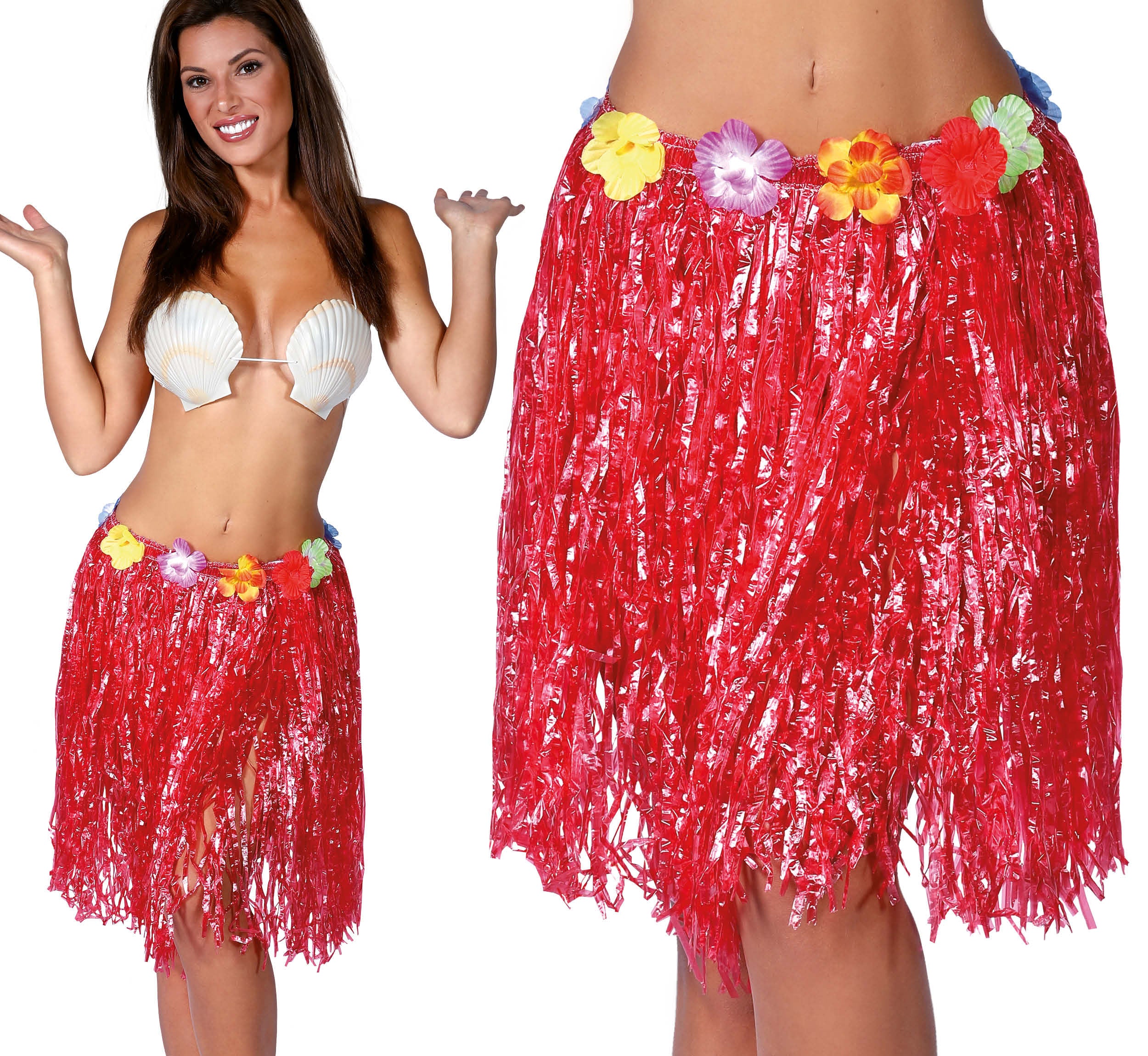 HAWAIIAN SKIRT FLOWERS, 55 CM