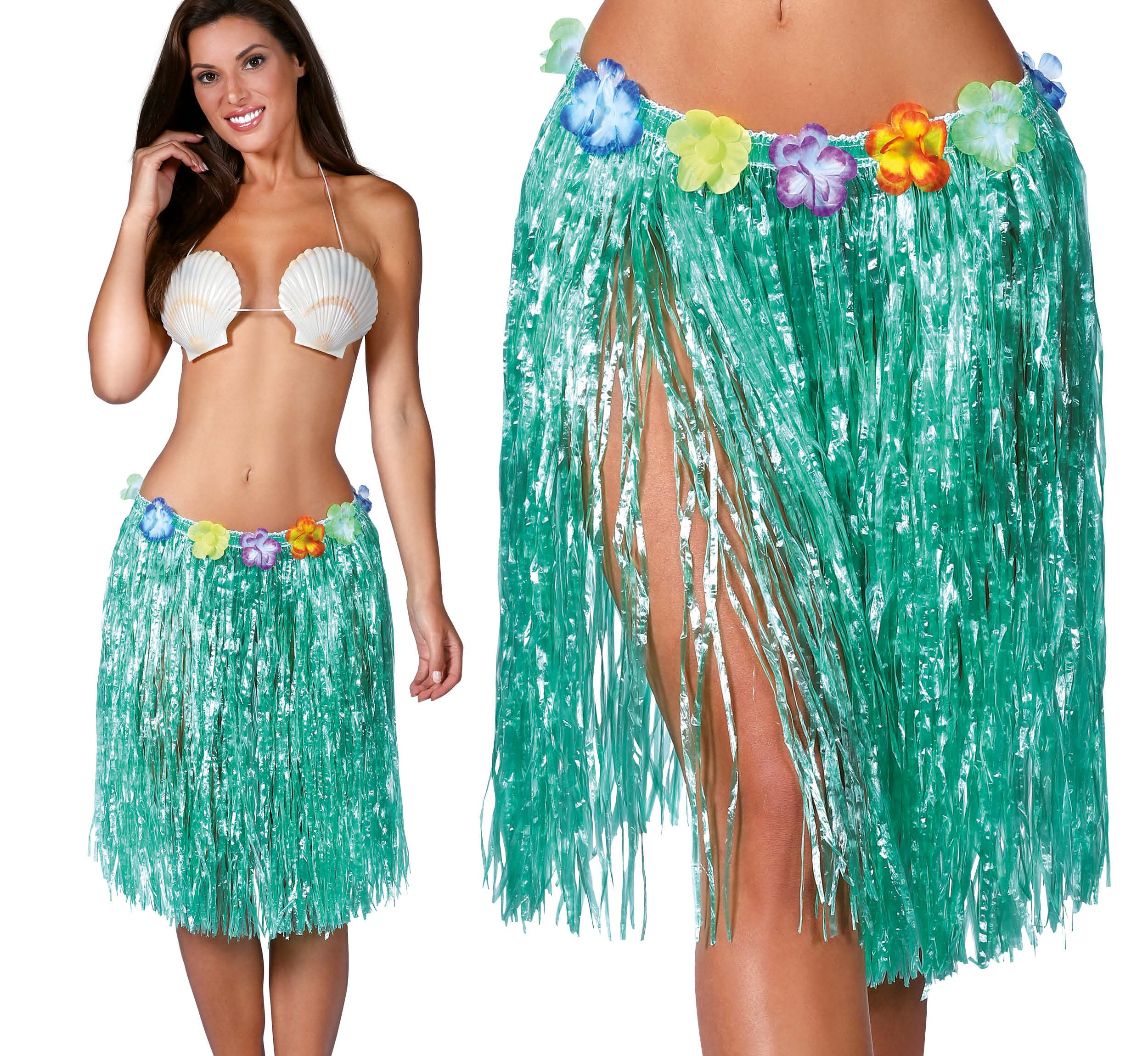 HAWAIIAN SKIRT FLOWERS, 55 CM