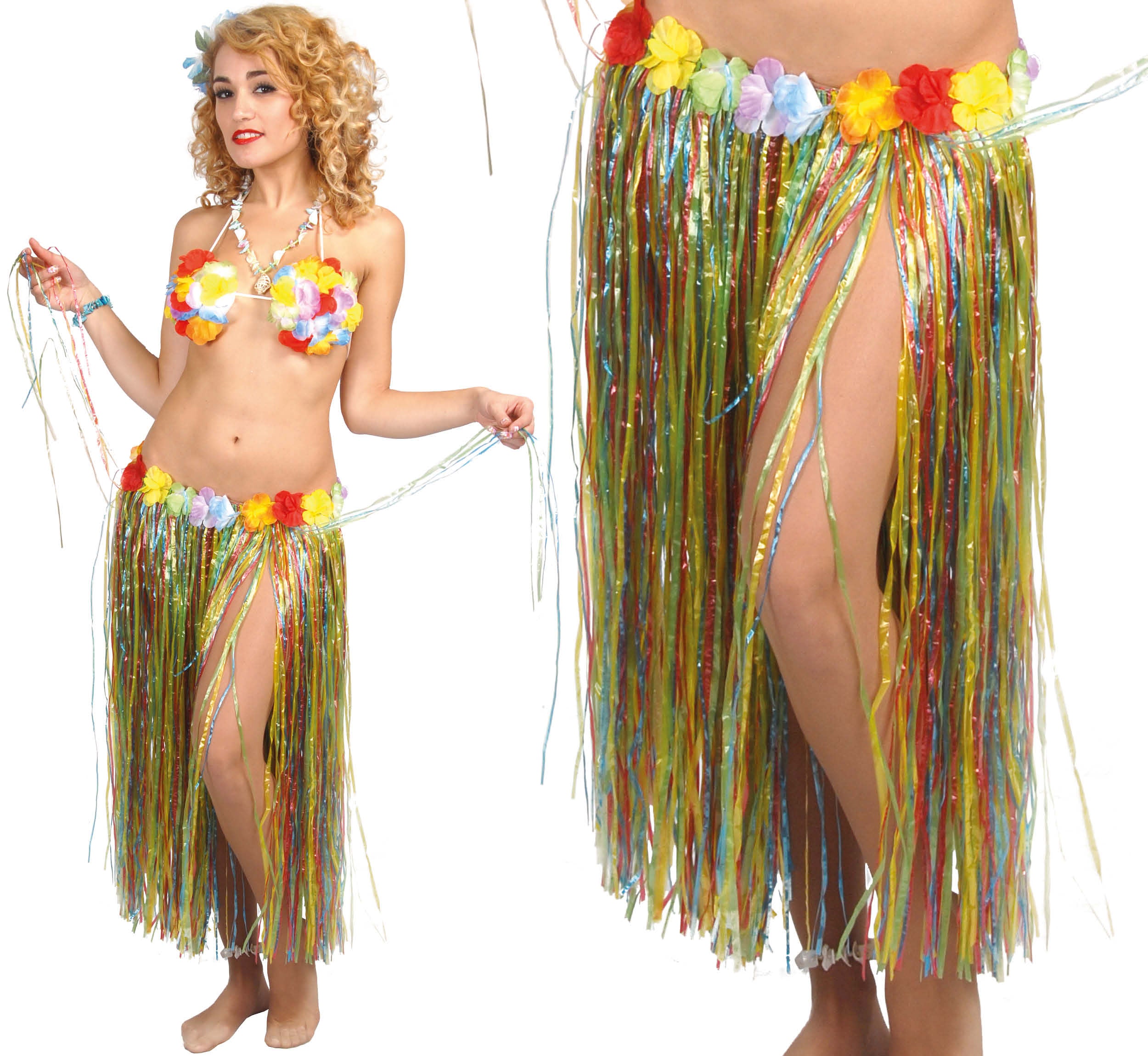 HAWAIIAN SKIRT FLOWERS, 75 CM