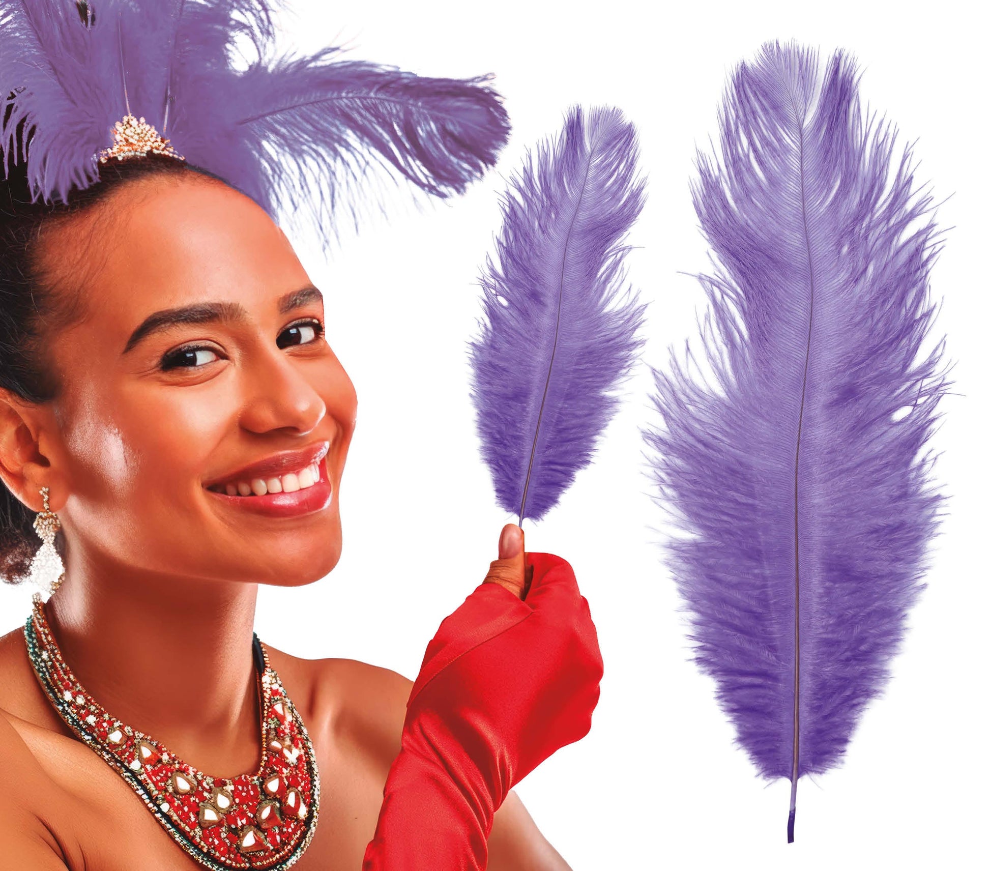 BAG 12 OSTRICH FEATHERS 30 CMS