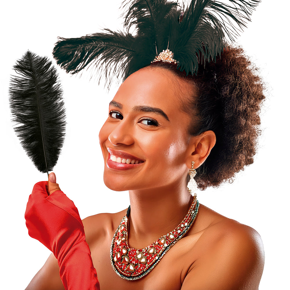 BAG 12 OSTRICH FEATHERS 30 CMS