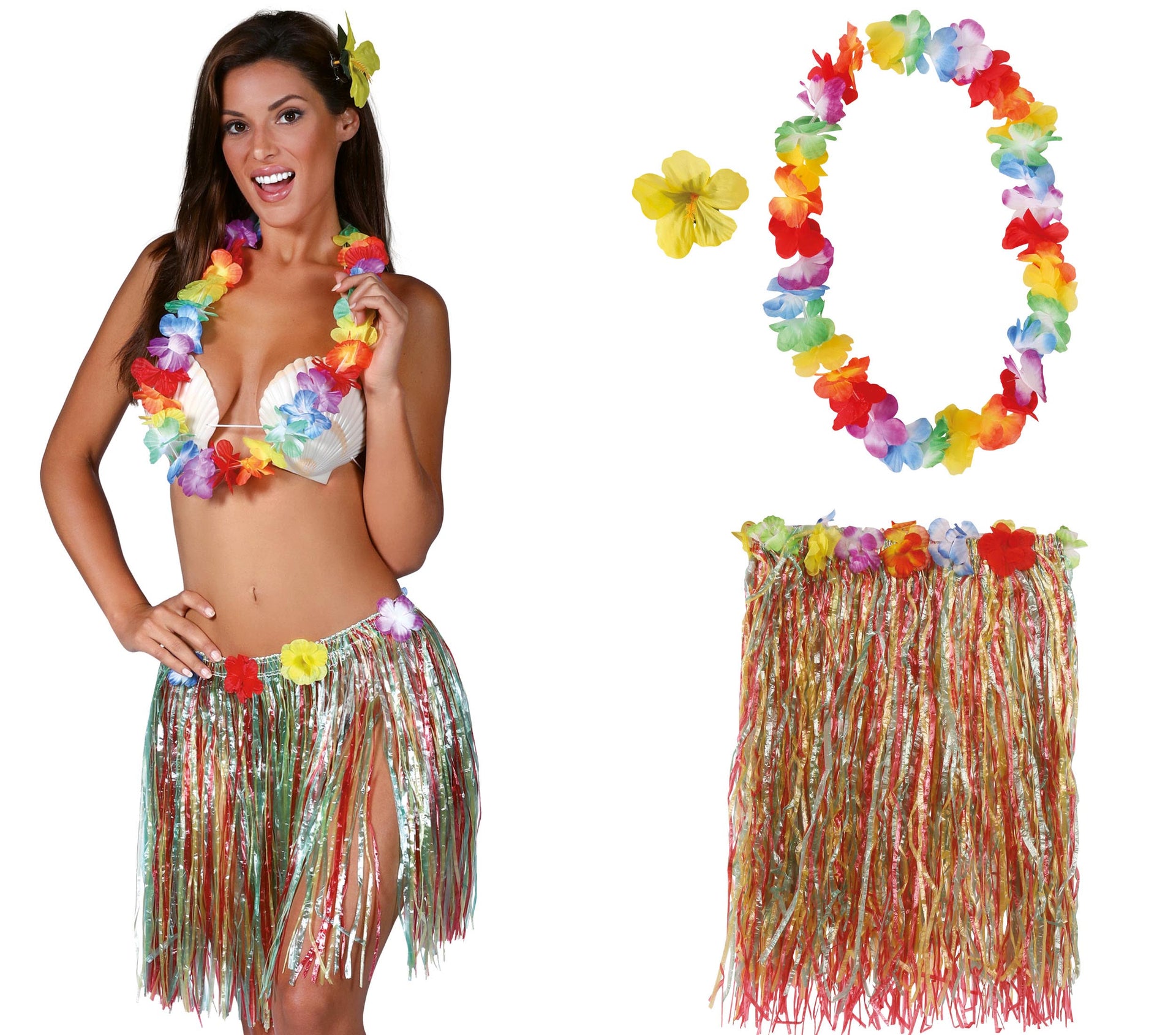 SET HAWAIIAN MULTICOLOUR (3 PIECES)
