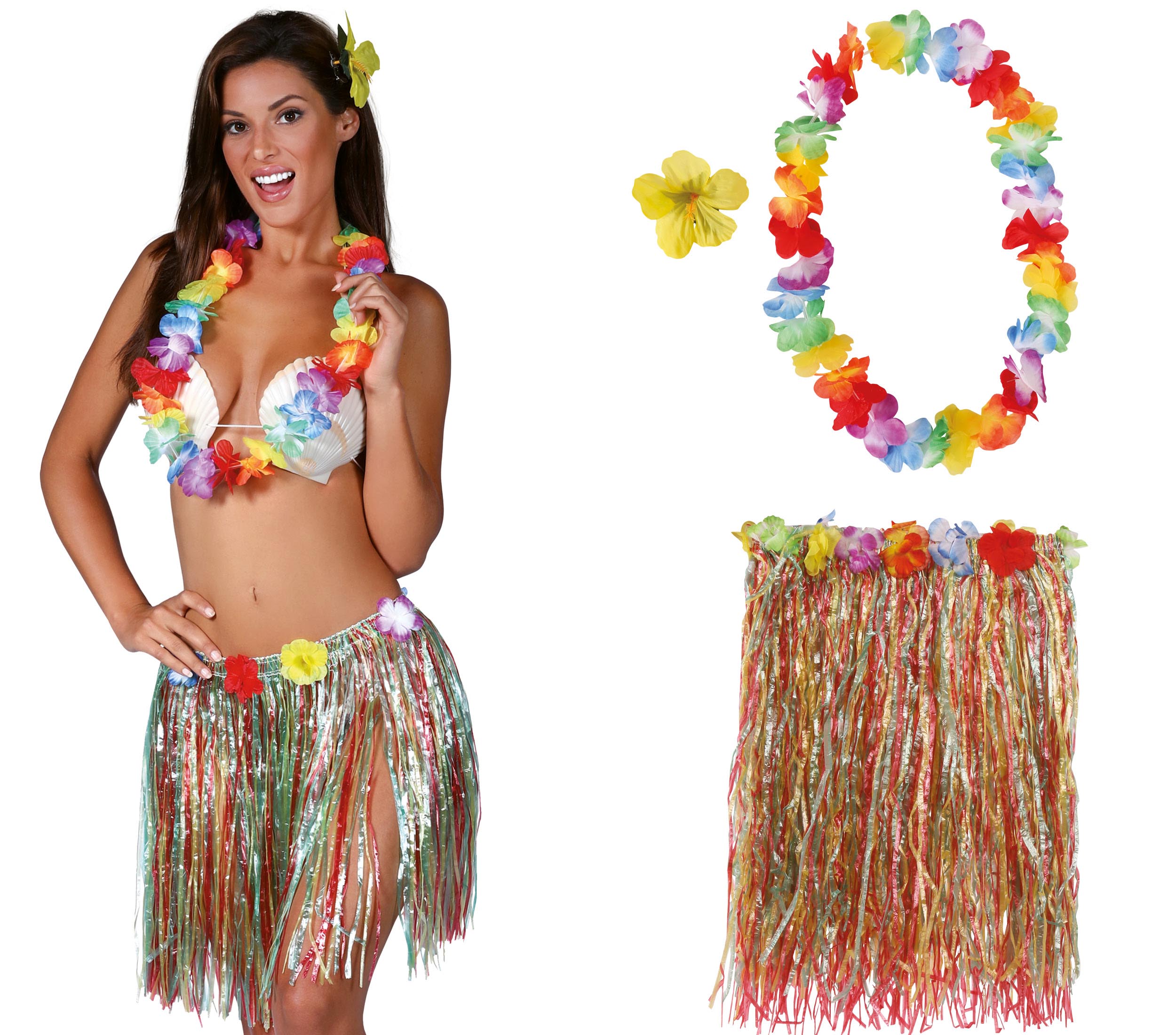SET HAWAIIAN MULTICOLOUR (3 PIECES)