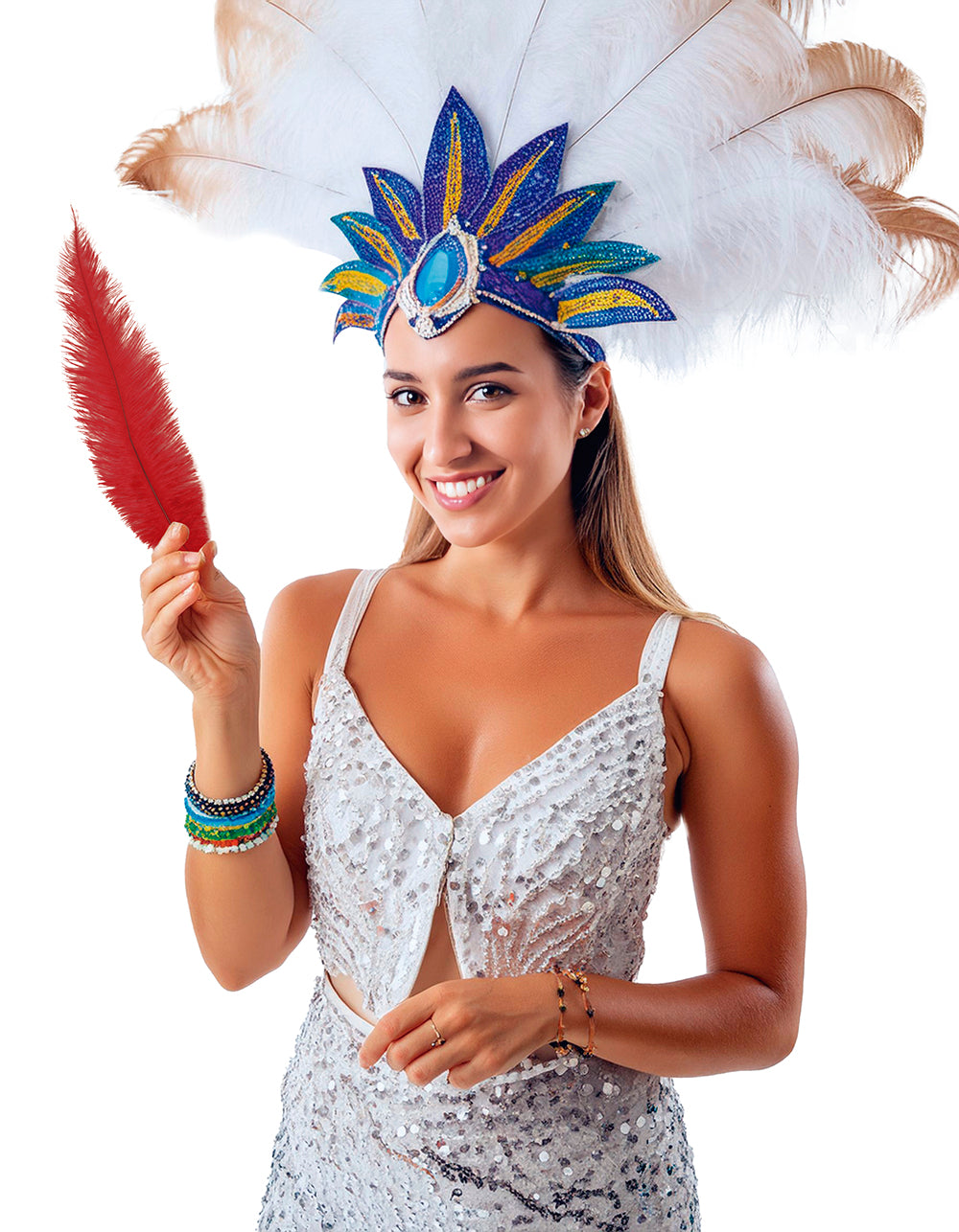 BAG 12 OSTRICH FEATHER BIG 40 CMS