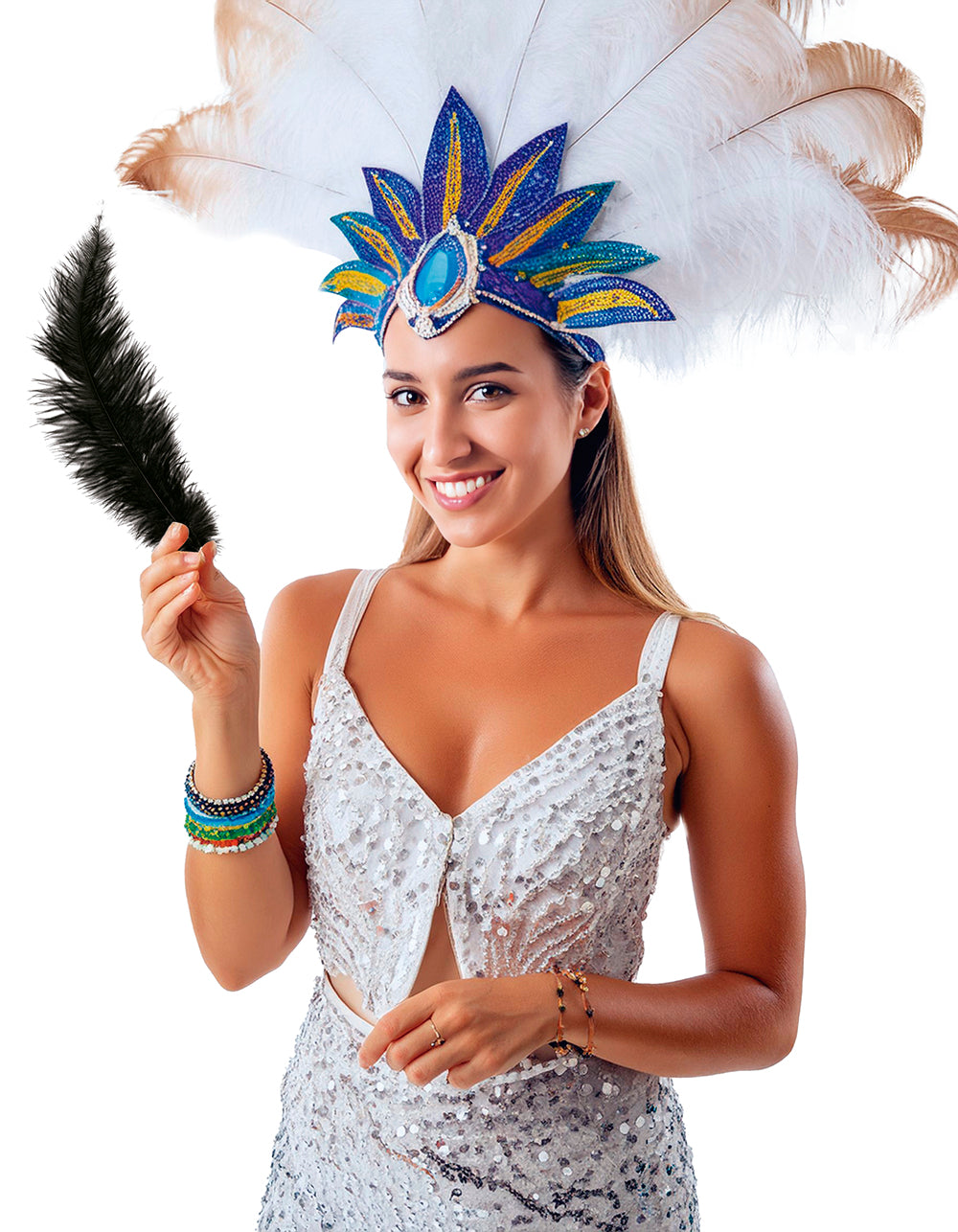 BAG 12 OSTRICH FEATHER BIG 40 CMS