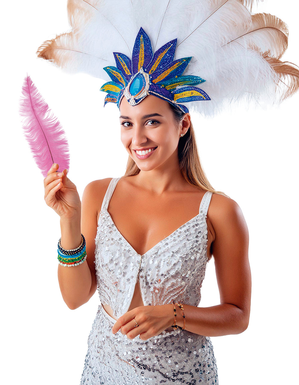 BAG 12 OSTRICH FEATHER BIG 40 CMS