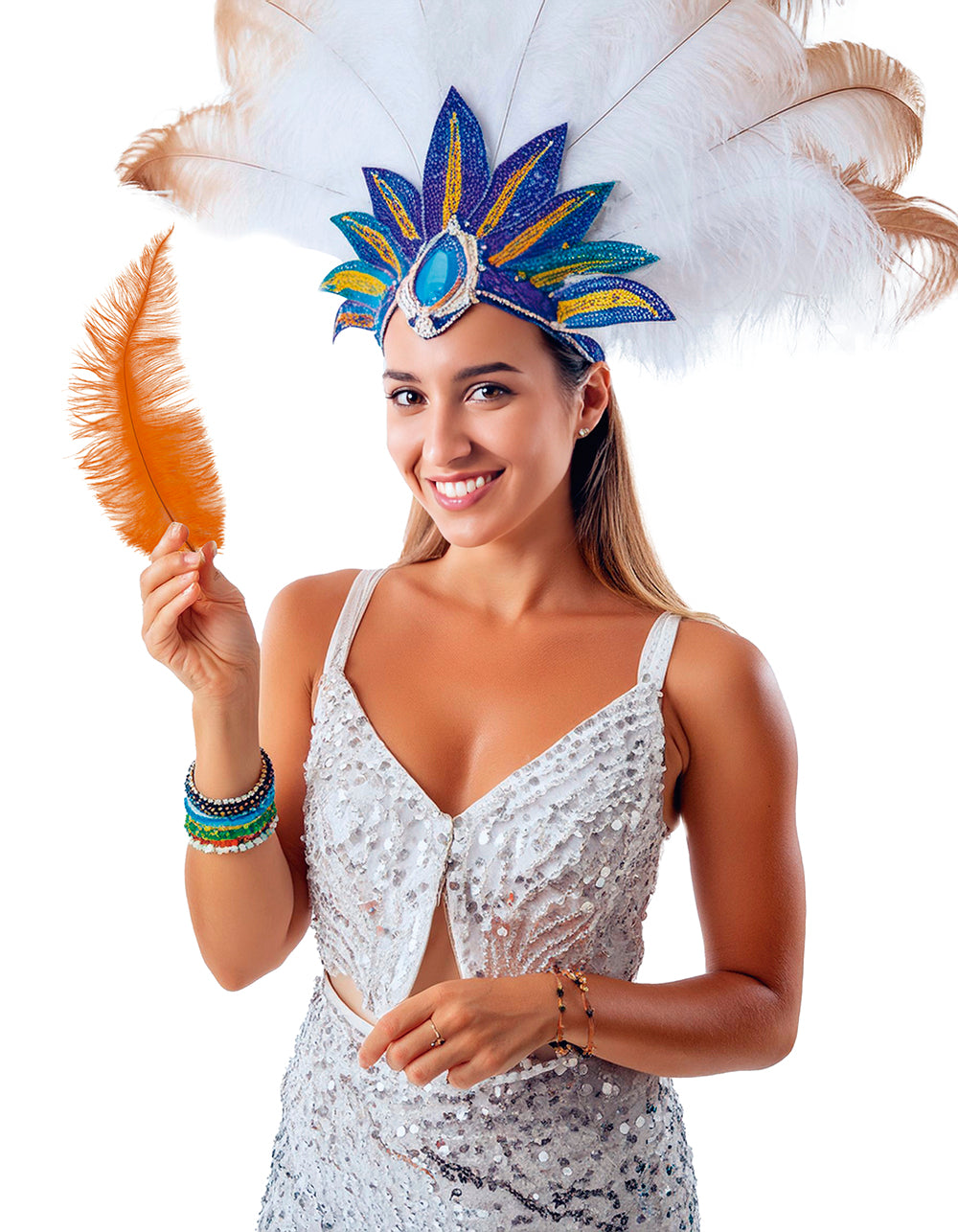 BAG 12 OSTRICH FEATHER BIG 40 CMS
