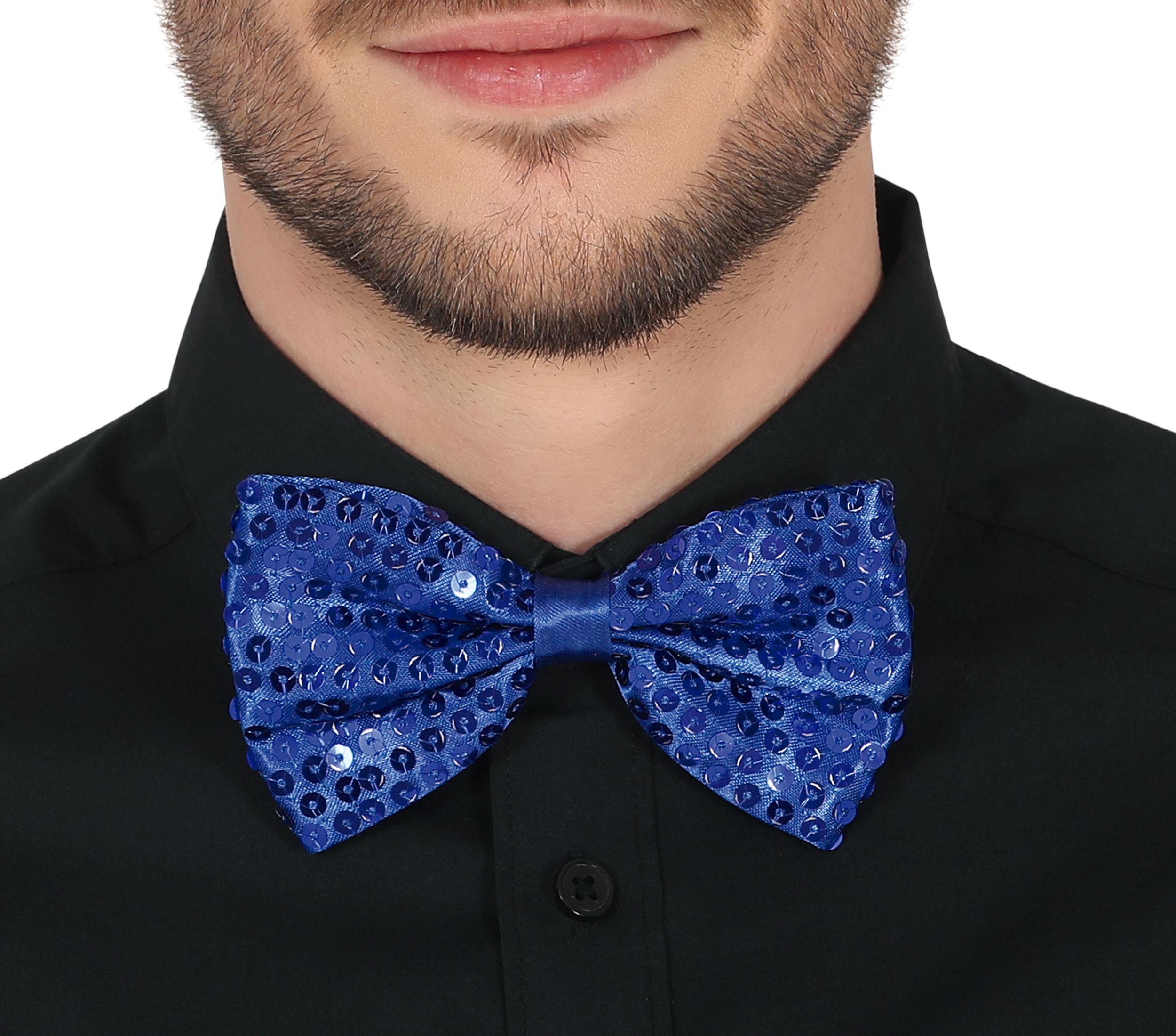 SEQUINED BOW TIE, 12 CM