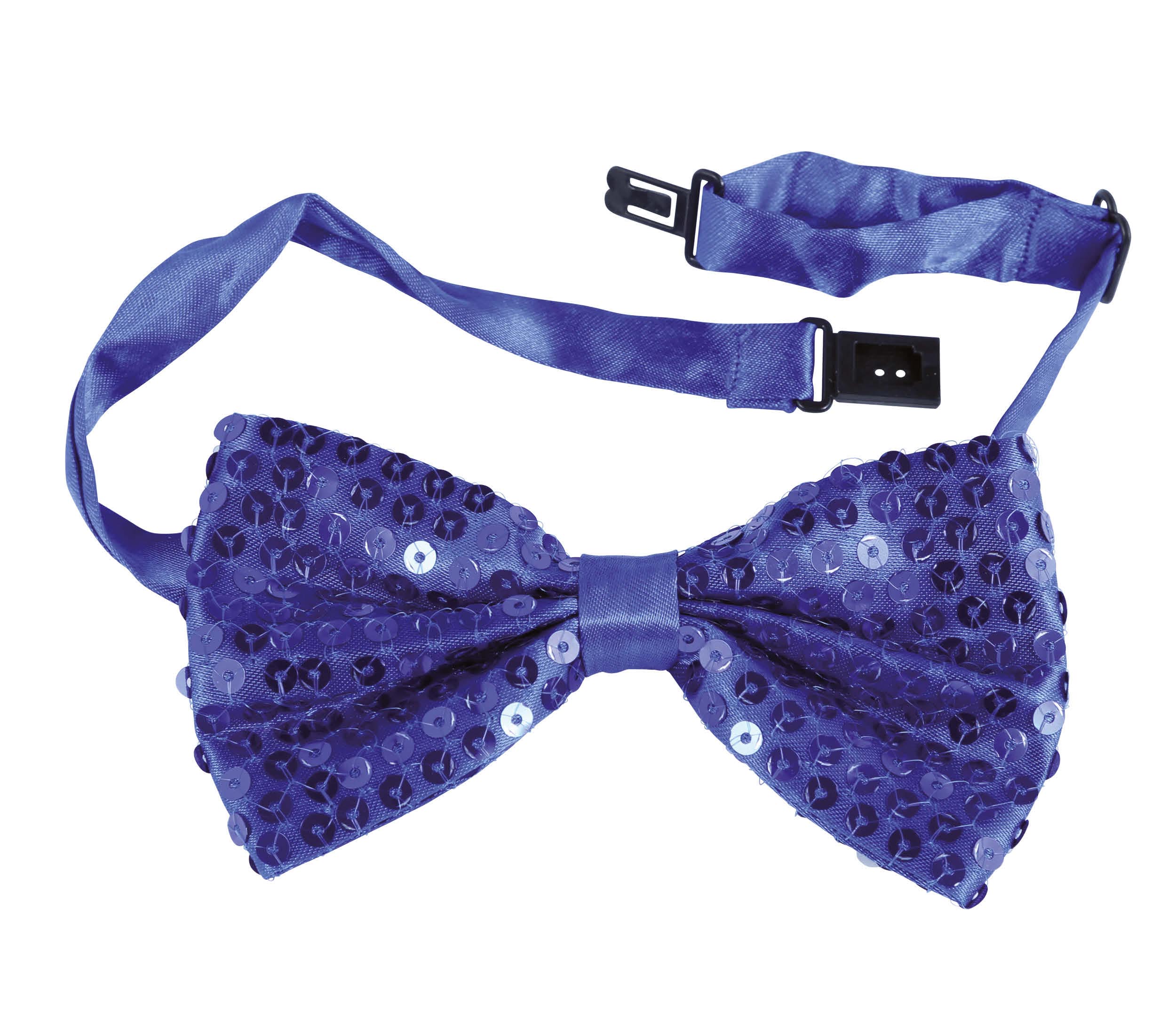 SEQUINED BOW TIE, 12 CM