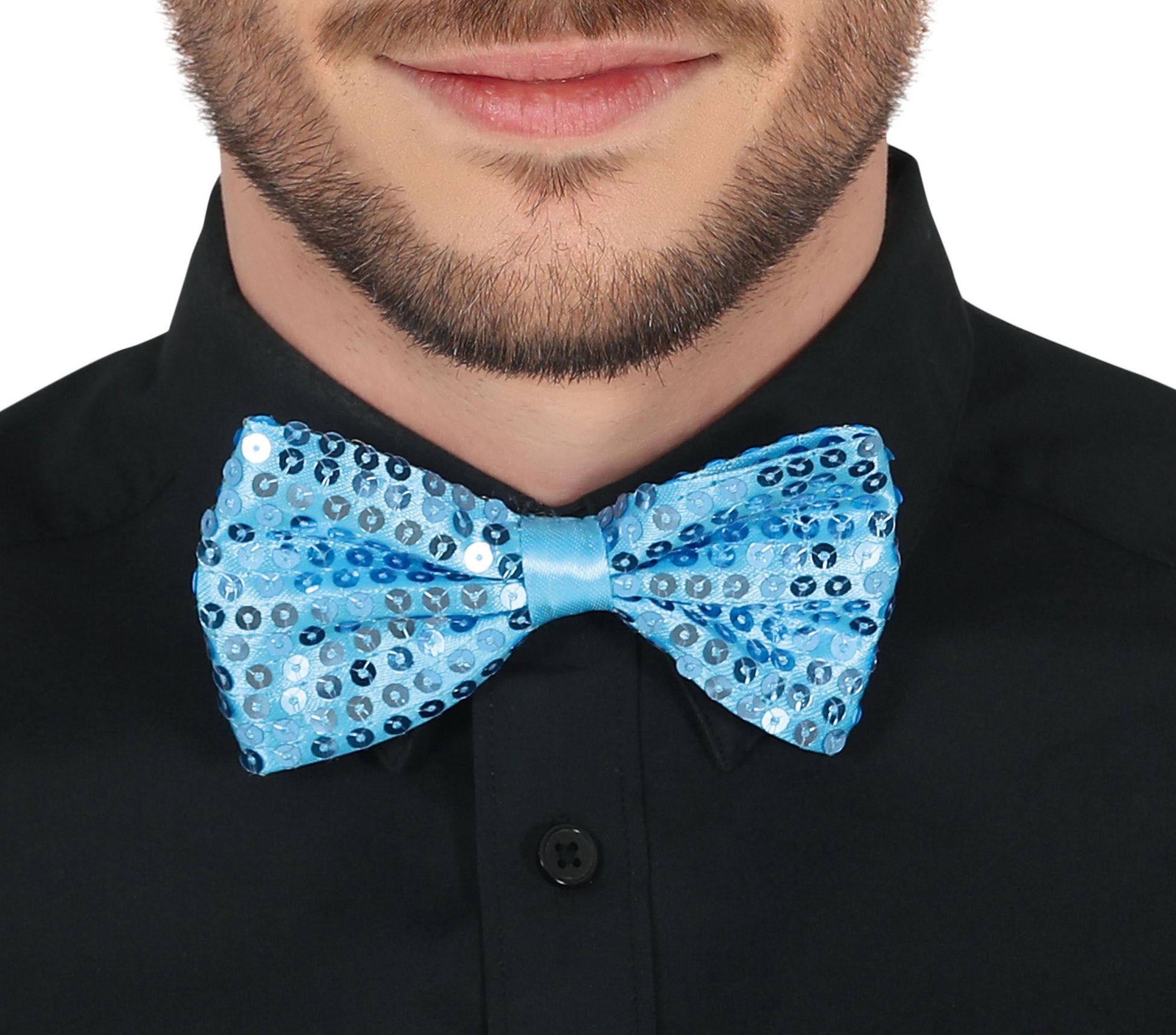 SEQUINED BOW TIE, 12 CM