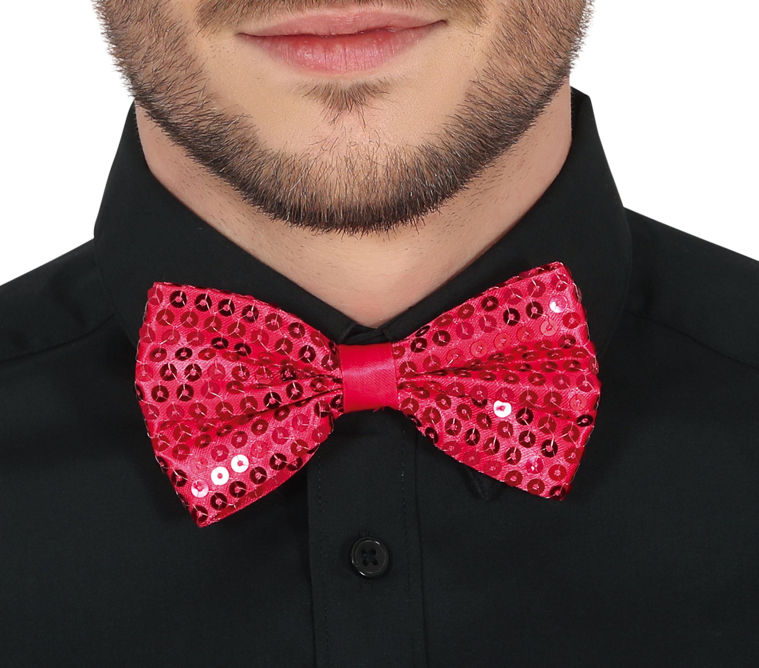 SEQUINED BOW TIE, 12 CM