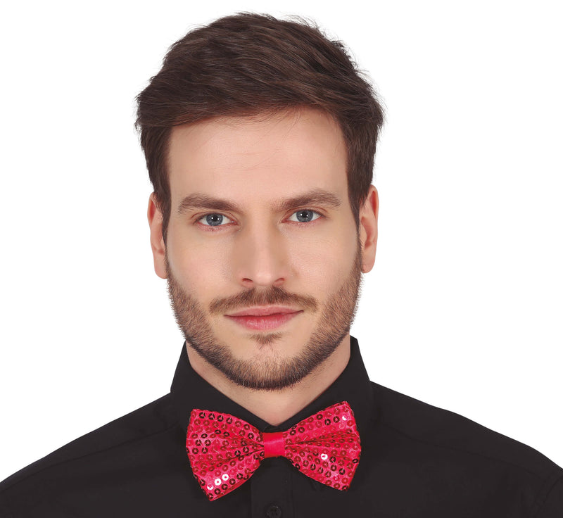 SEQUINED BOW TIE, 12 CM