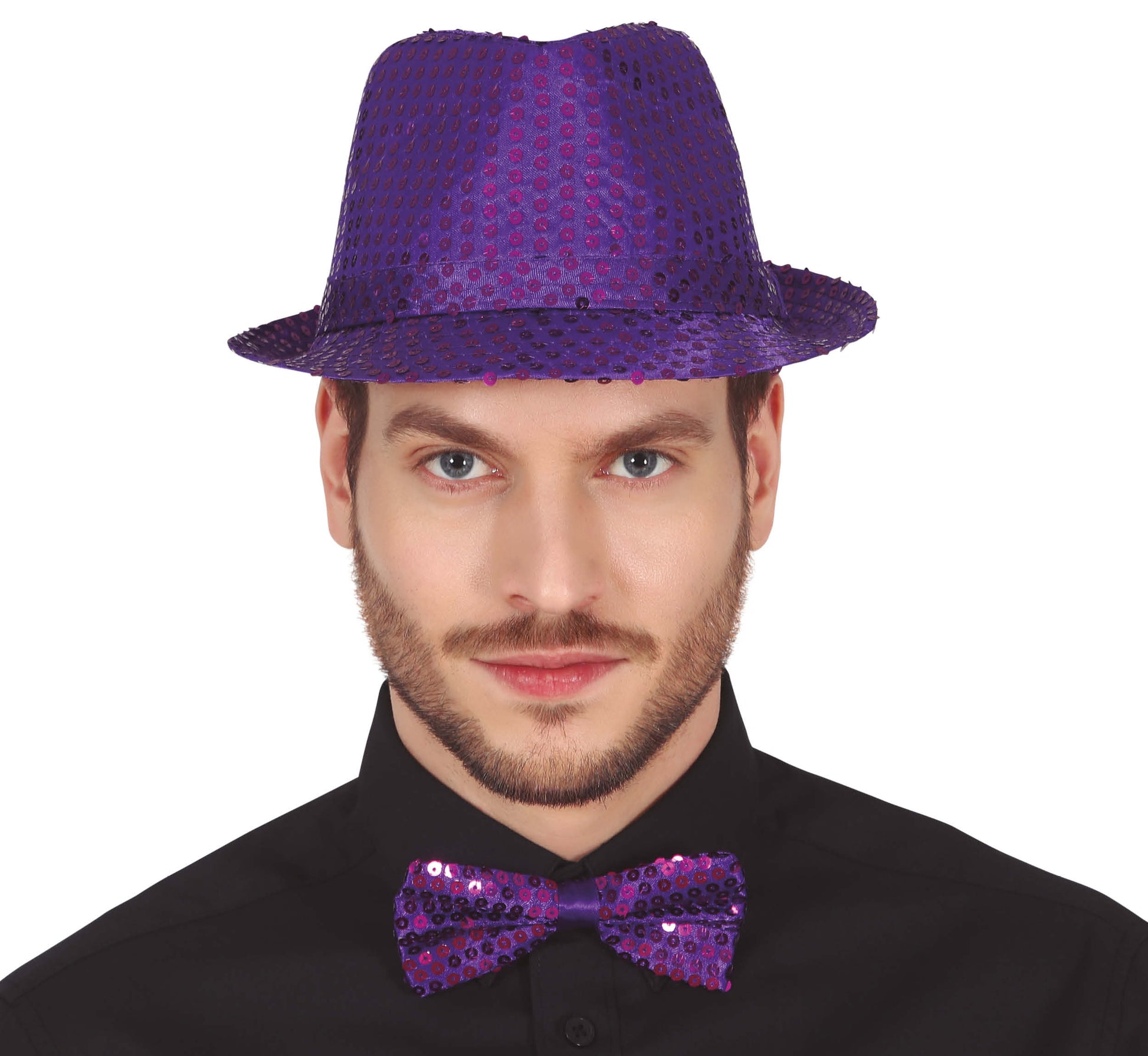 SEQUINED BOW TIE, 12 CM