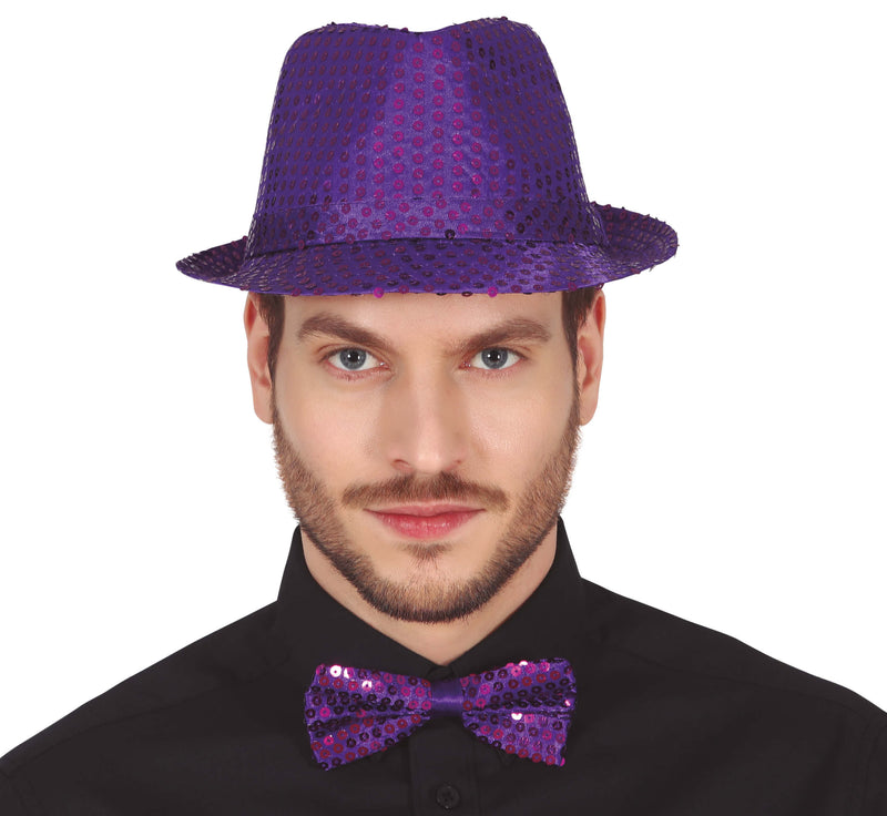 SEQUINED BOW TIE, 12 CM