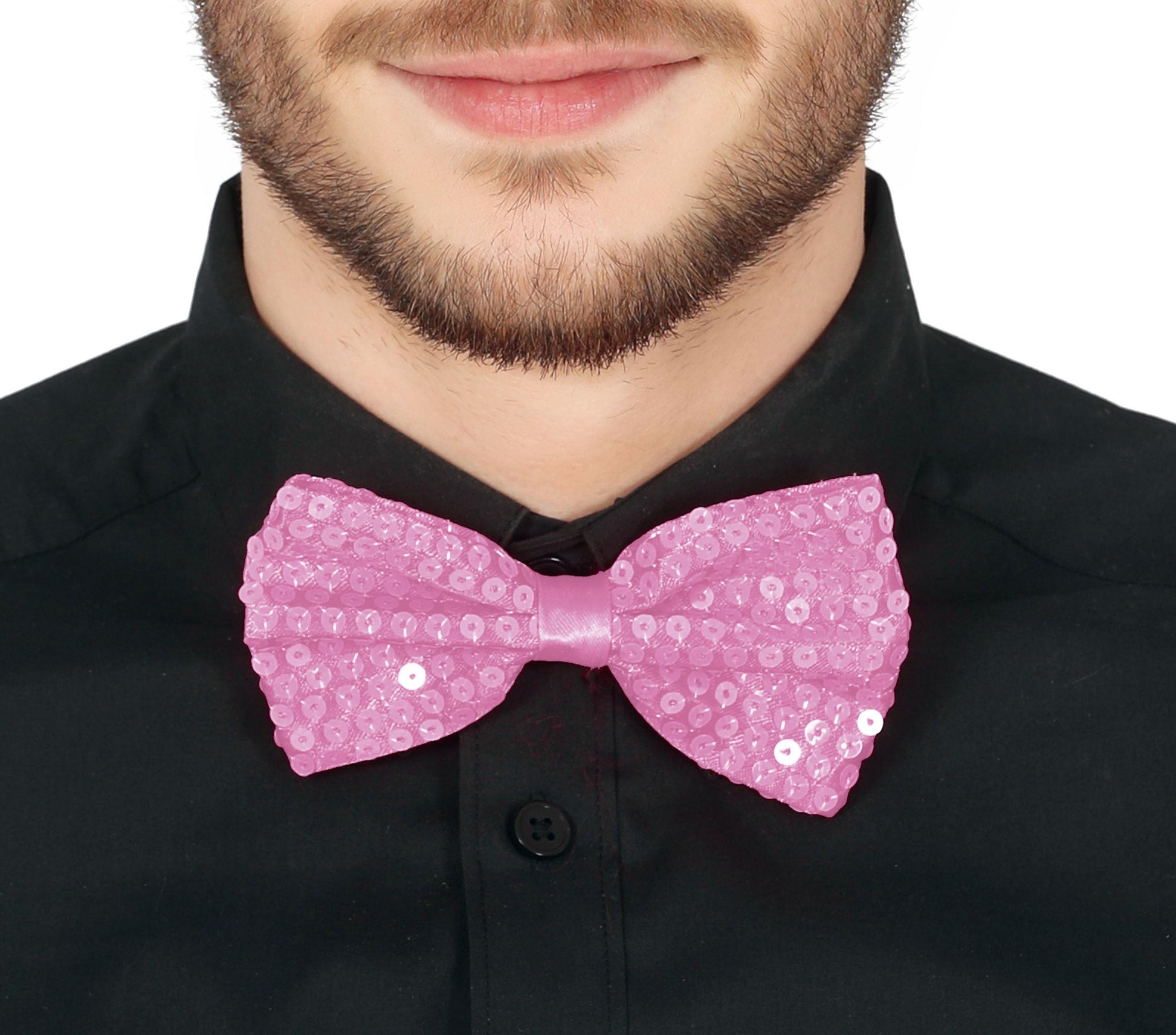 SEQUINED BOW TIE, 12 CM