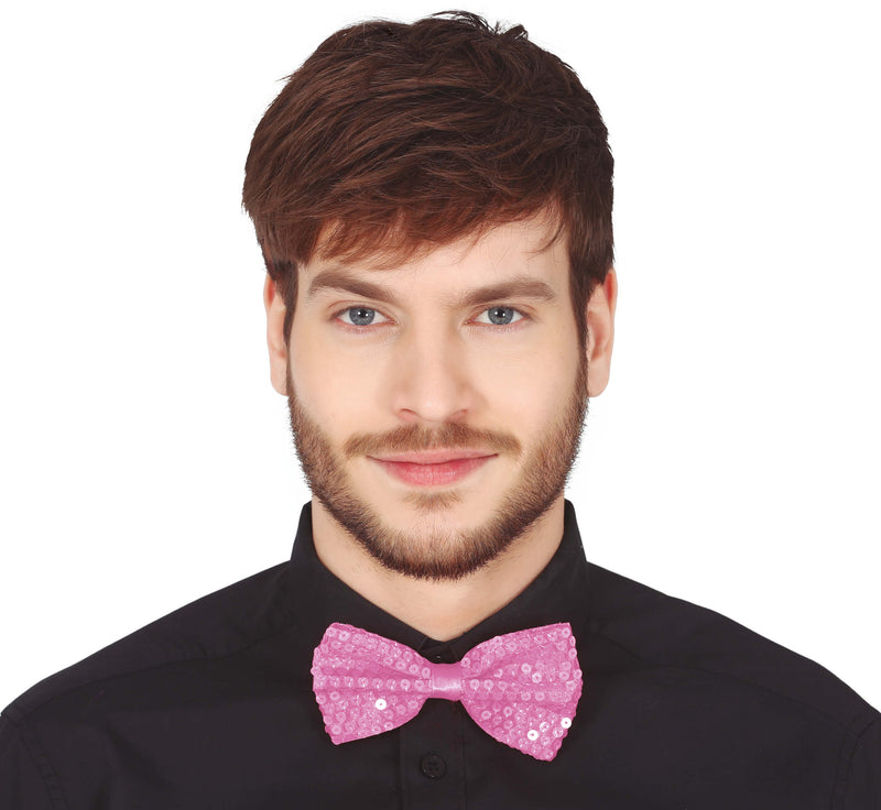 SEQUINED BOW TIE, 12 CM