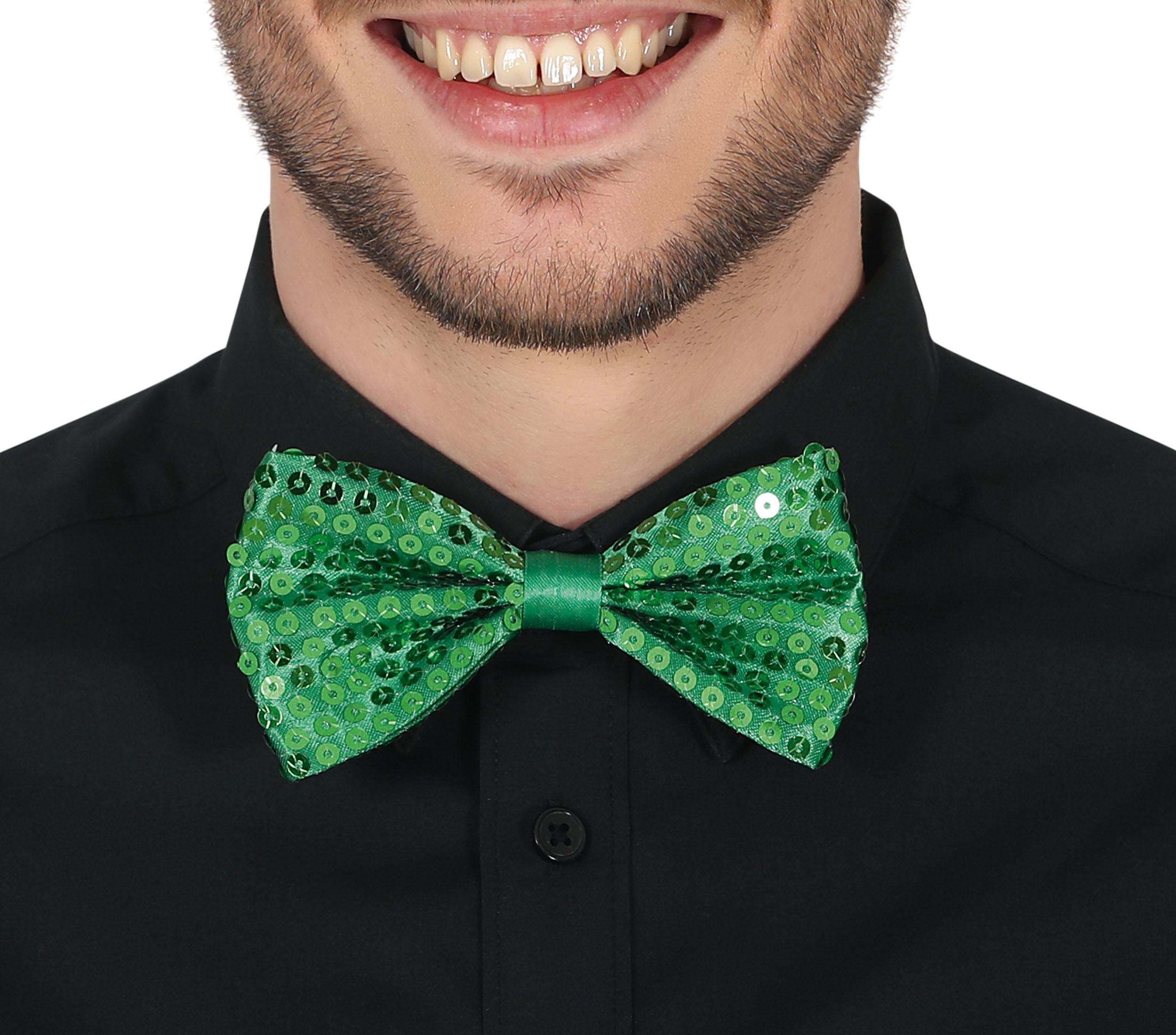 SEQUINED BOW TIE, 12 CM