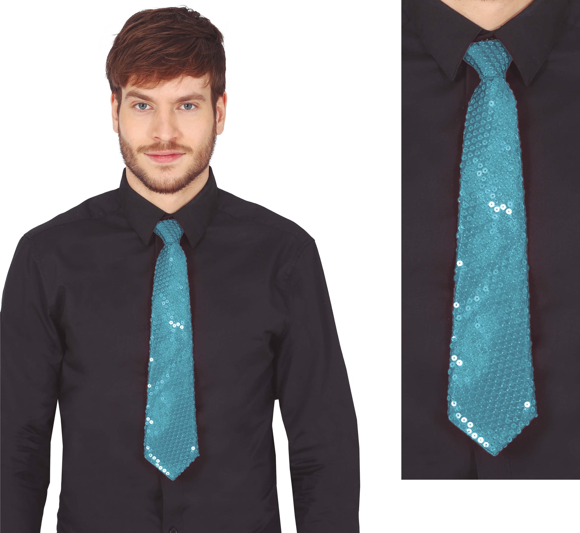 SEQUINS TIE 35 CM