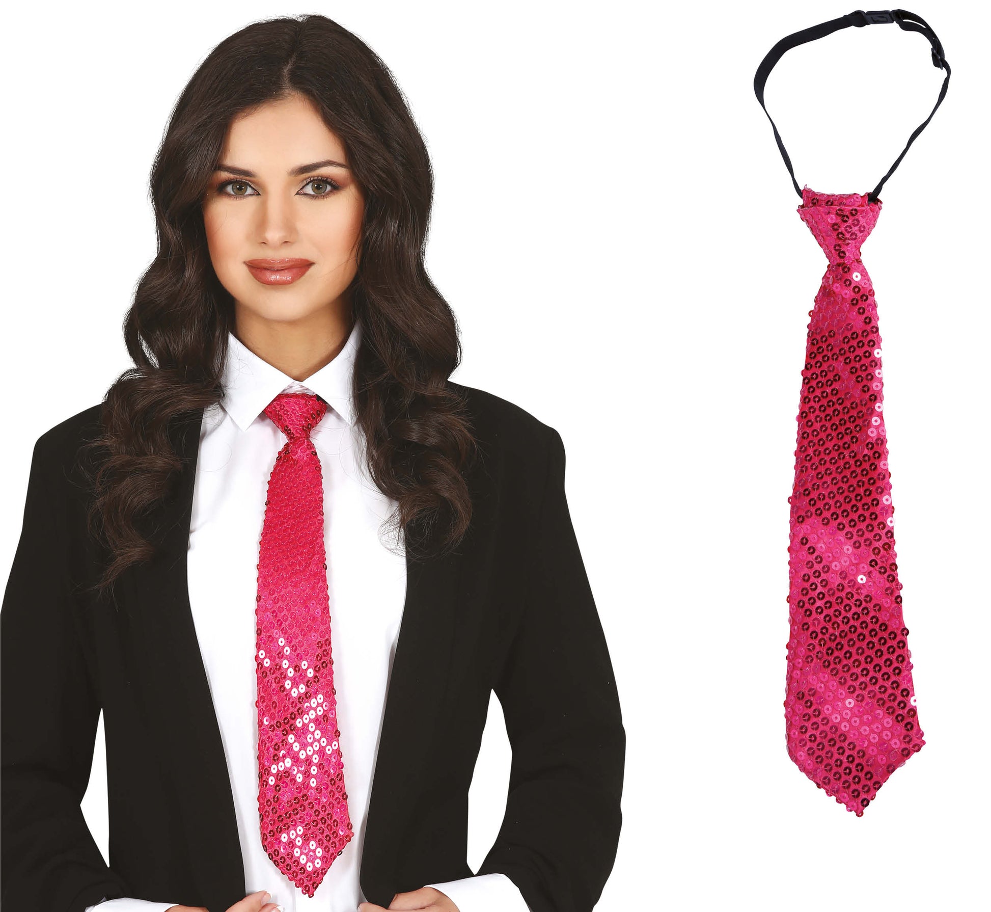 SEQUINS TIE 35 CM