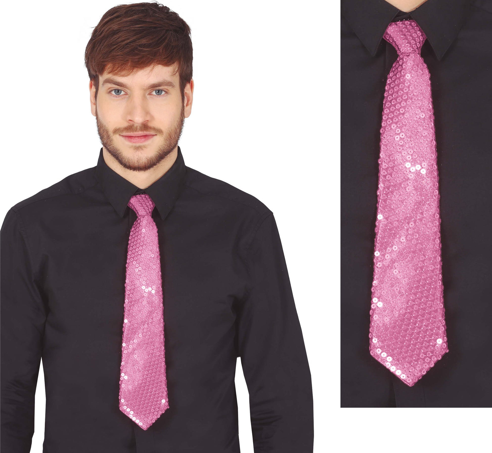 SEQUINS TIE 35 CM