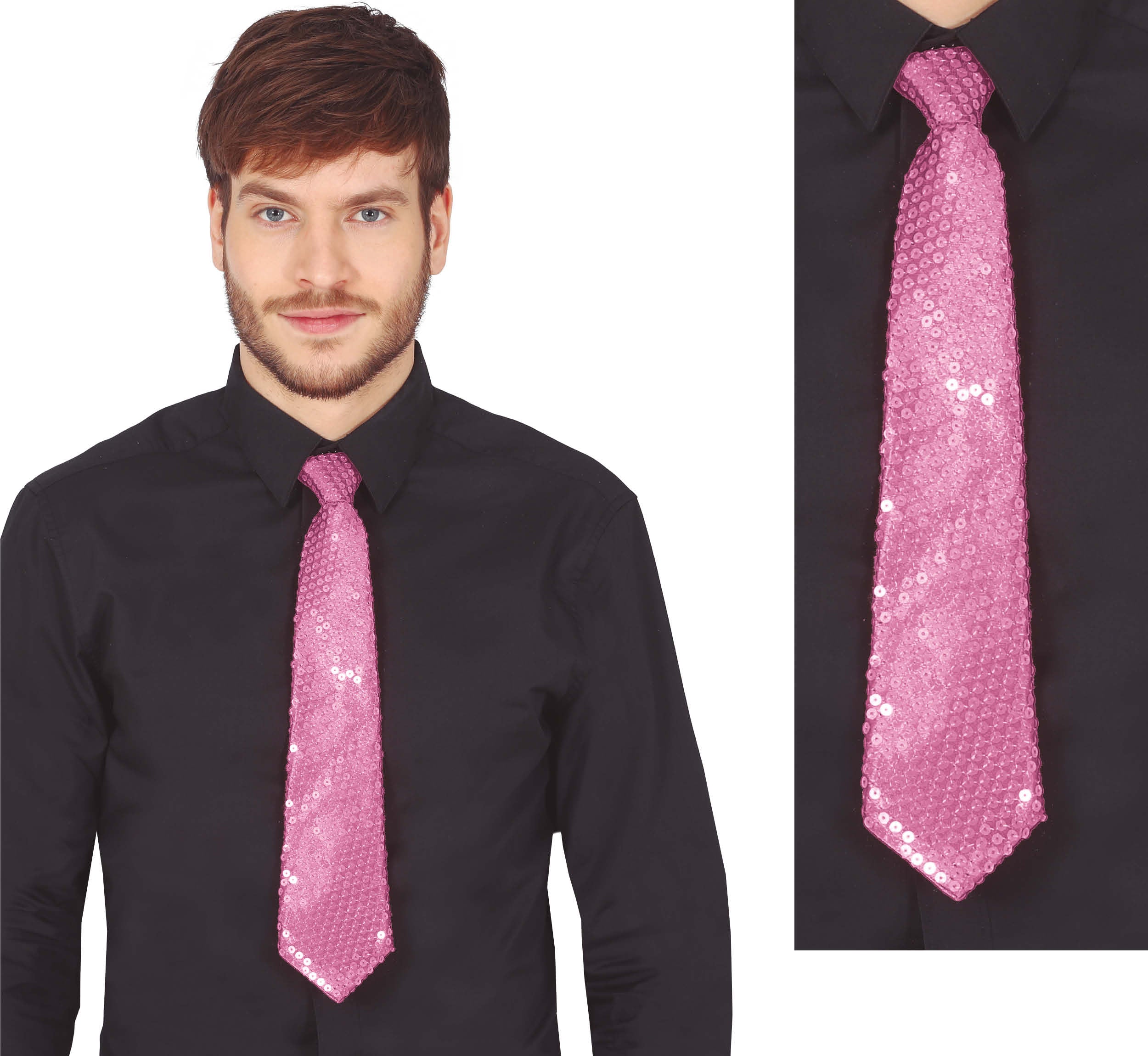 SEQUINS TIE 35 CM