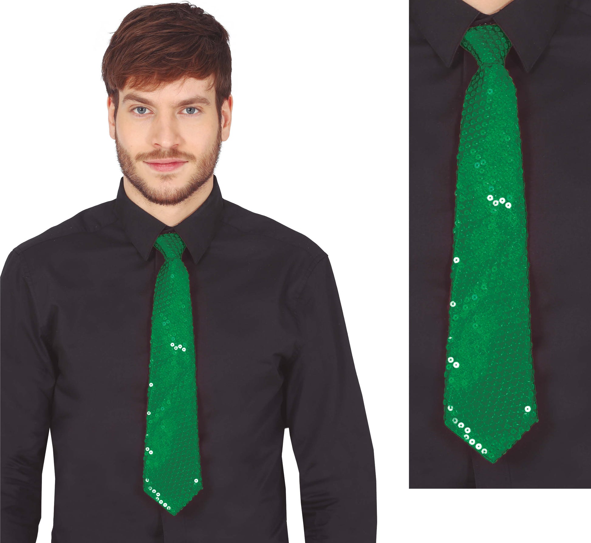 SEQUINS TIE 35 CM