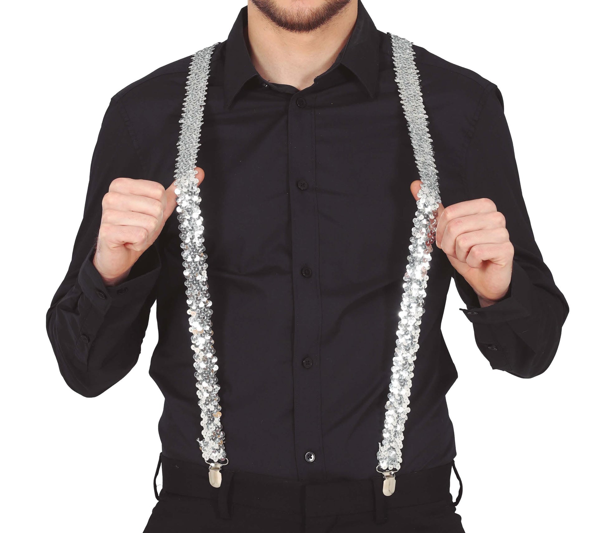SEQUIN SUSPENDERS