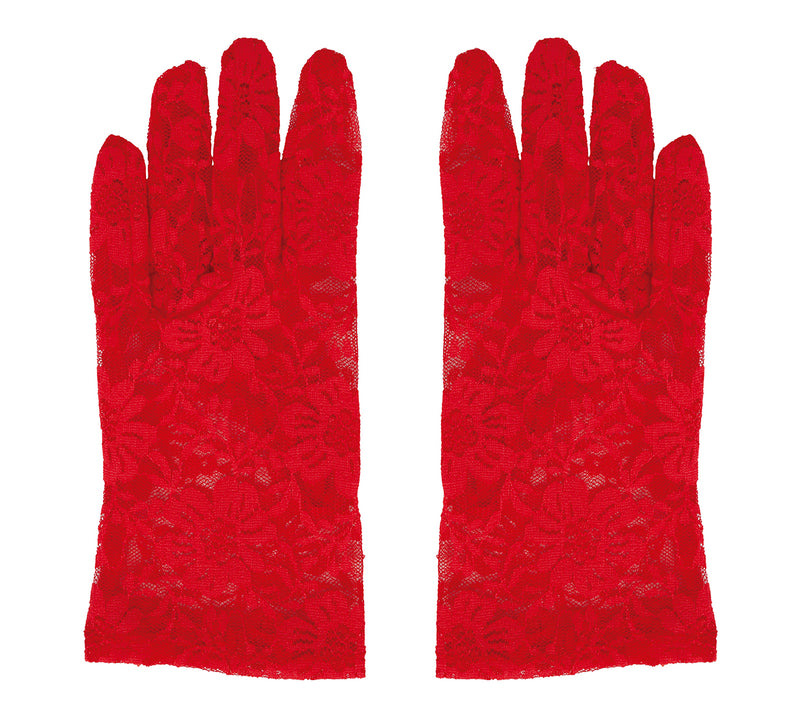 LACED GLOVES, 22 CM