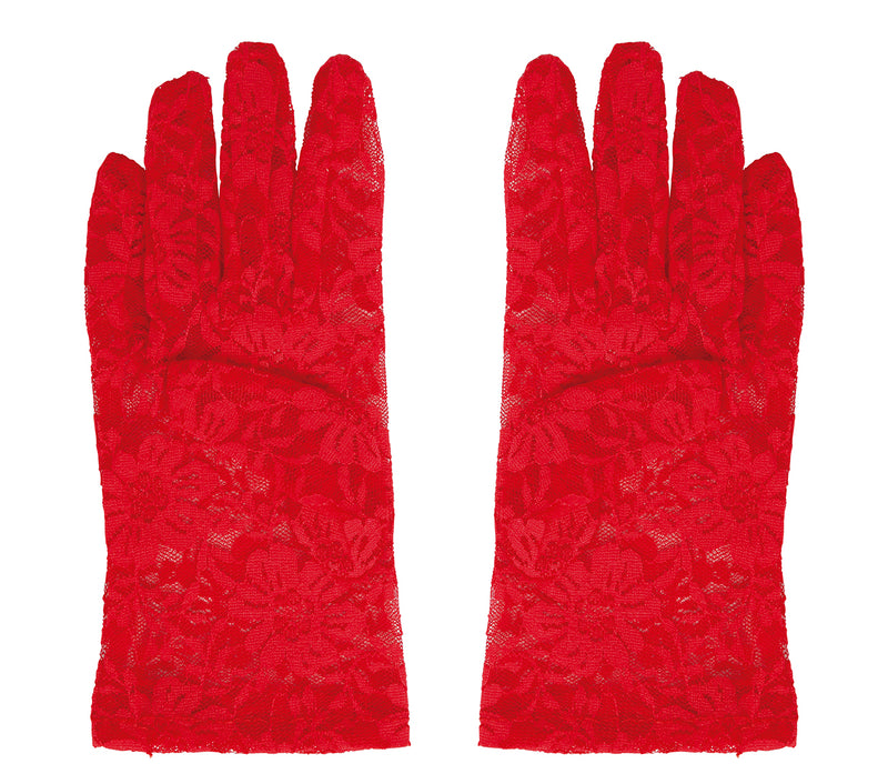 LACED GLOVES, 22 CM