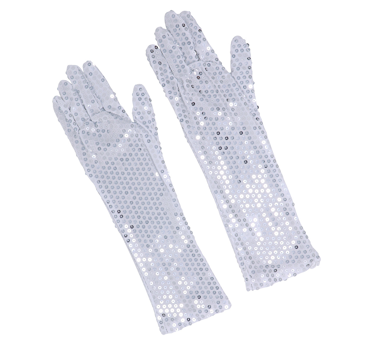 SEQUIN GLOVES, 39 CM HQ