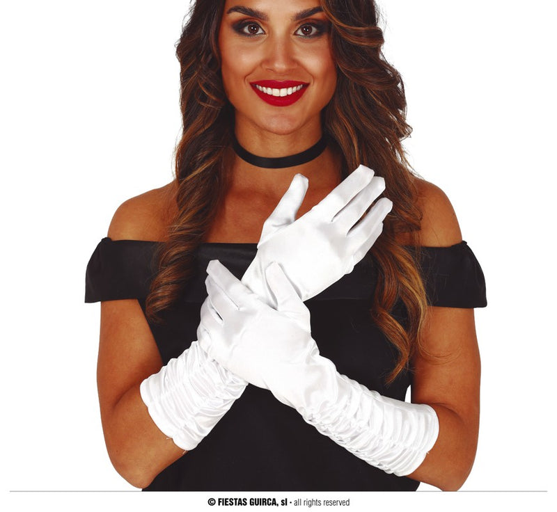CRINCKLED GLOVES, 40 CM