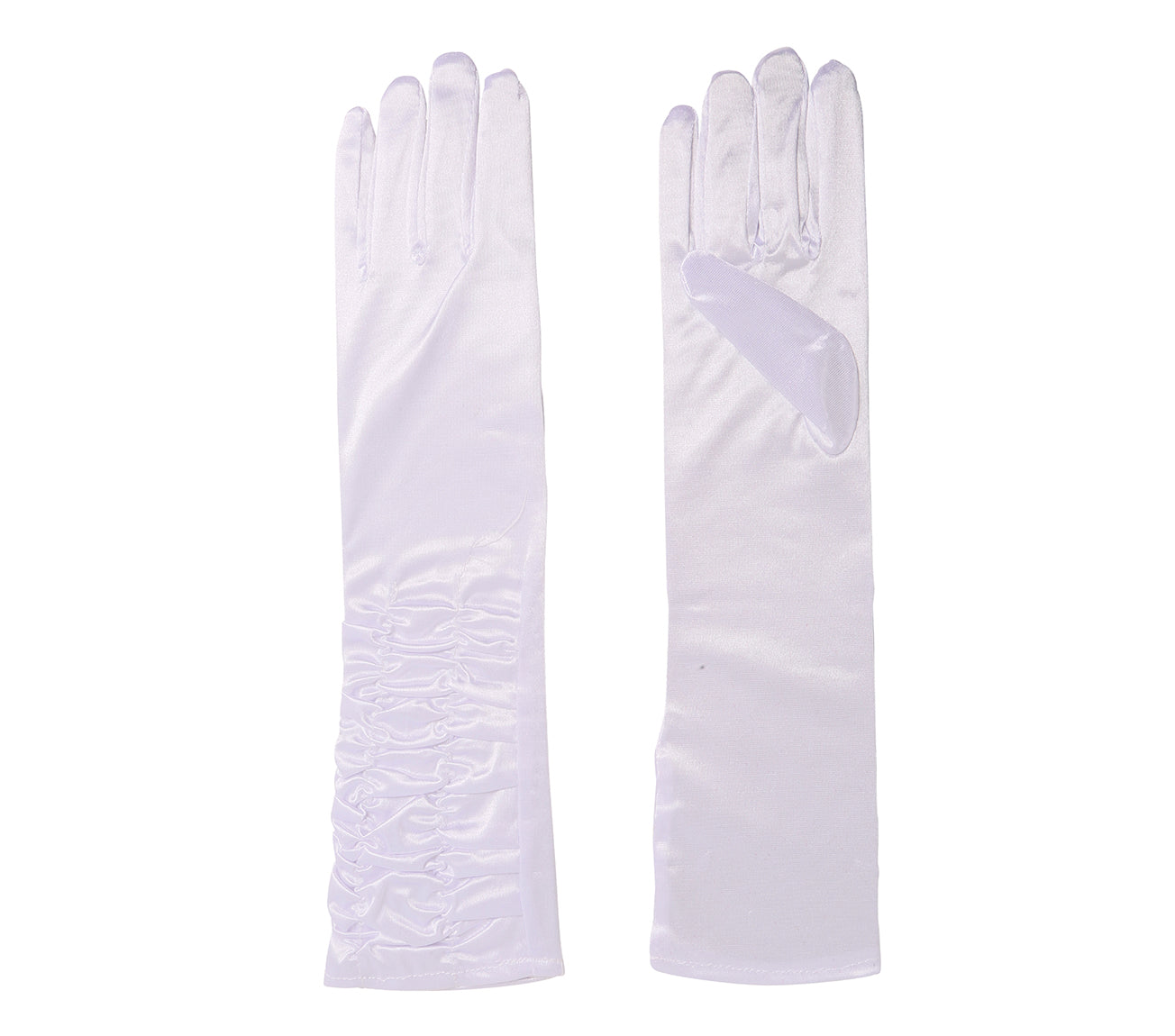 CRINCKLED GLOVES, 40 CM