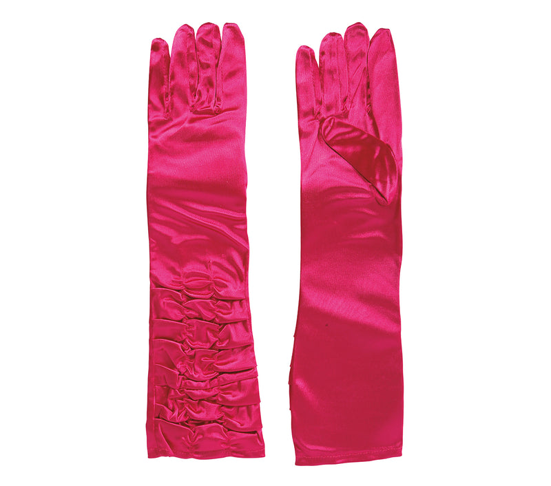 CRINCKLED GLOVES, 40 CM