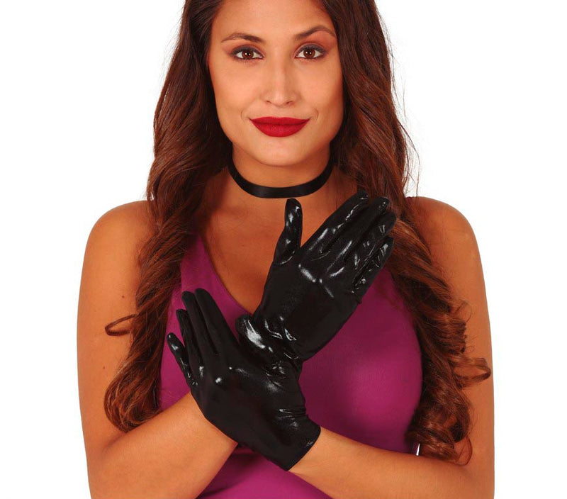 METALLIC GLOVES, 22 CM