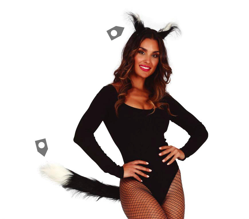 BLACK & WHITE CAT SET