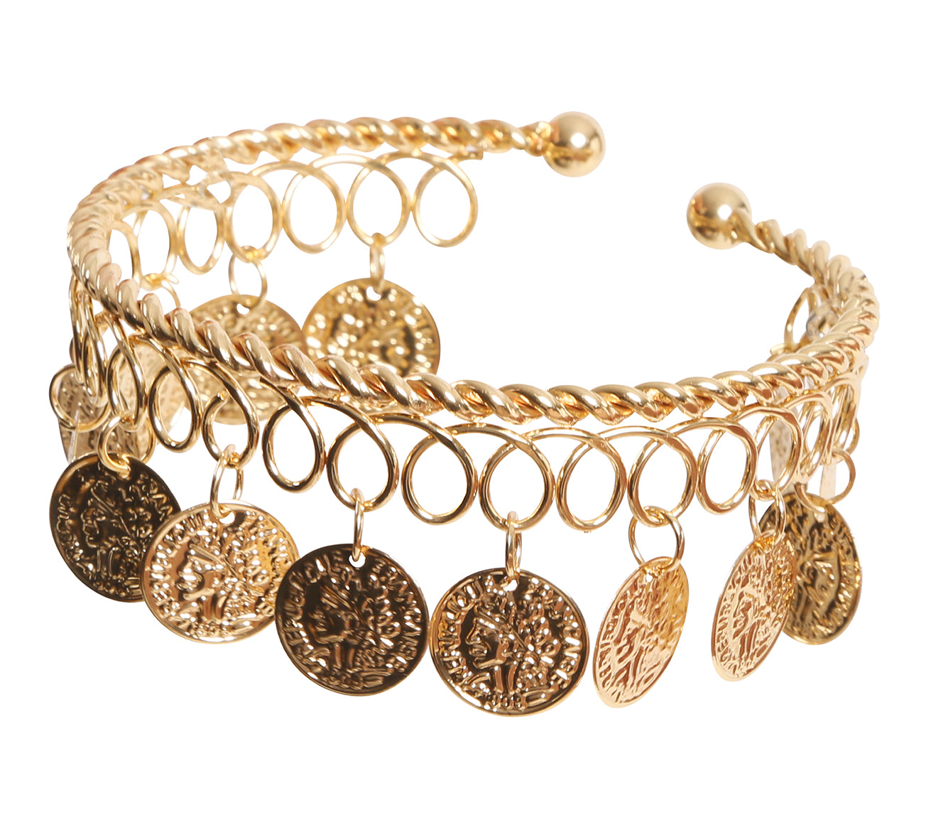 METAL COIN BRACELET