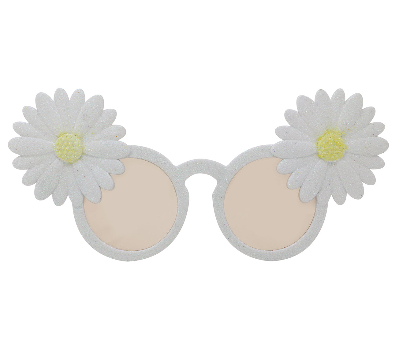 WHITE GLASSES WITH DAISIES