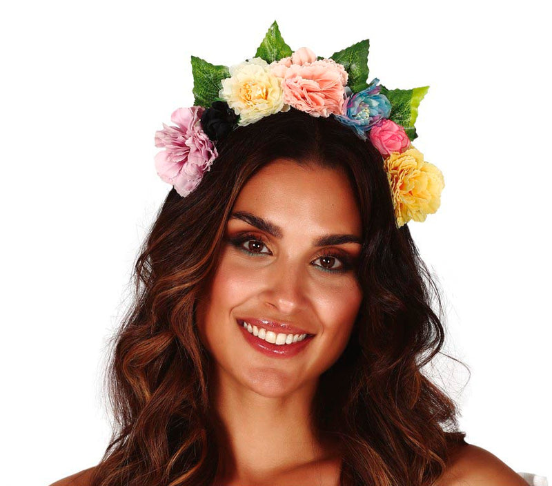 MULTICOLOUR FLOWER HAIRBAND