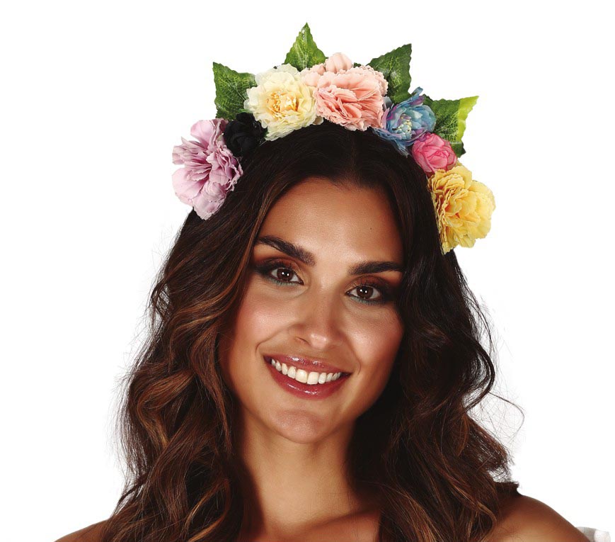 MULTICOLOUR FLOWER HAIRBAND