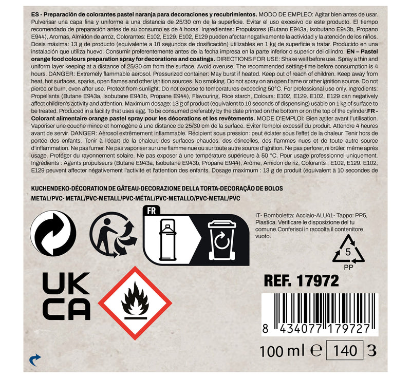 CAKE DECORATION SPRAY, 100 ML