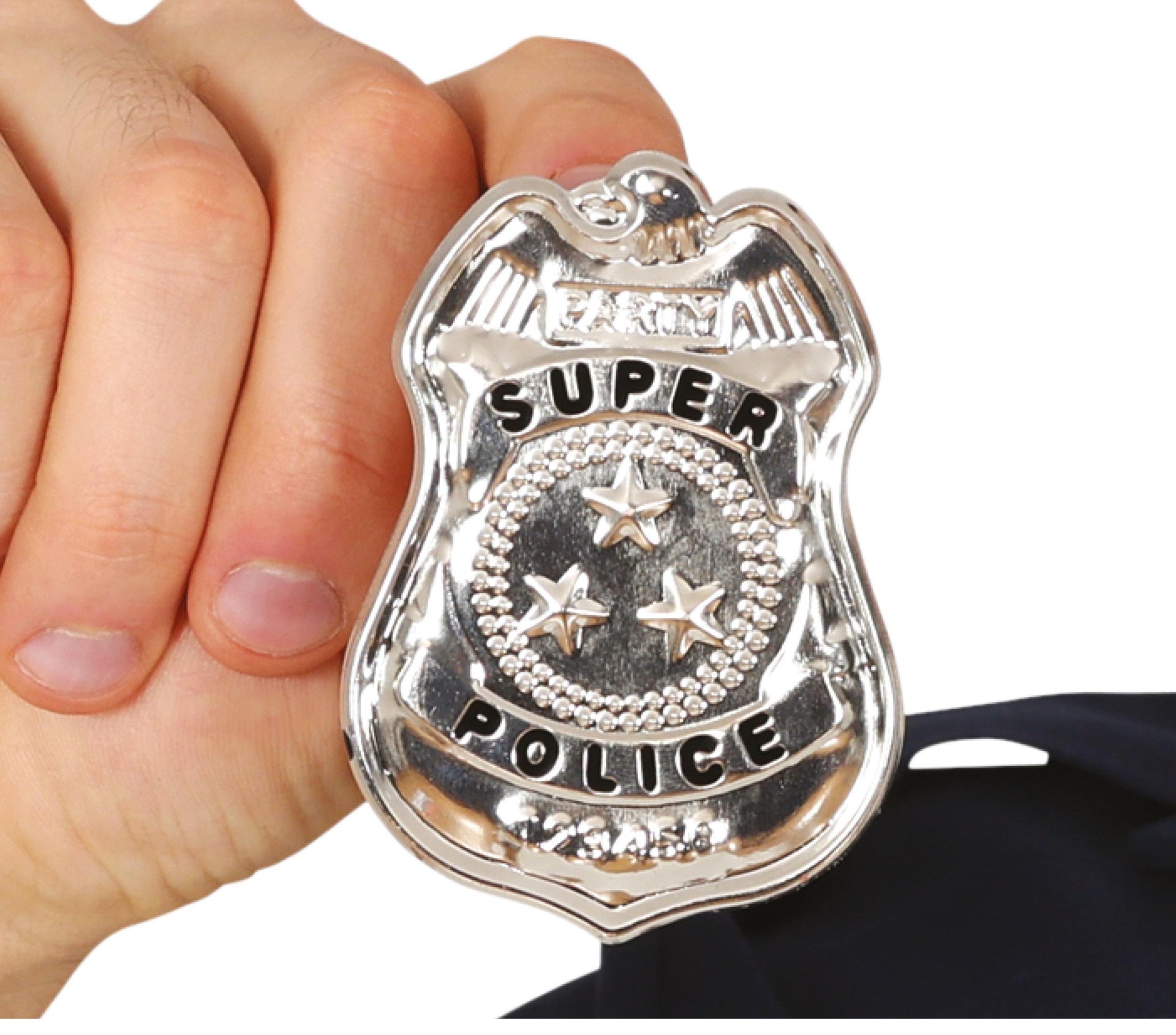 METAL POLICE BADGE, 7 CM