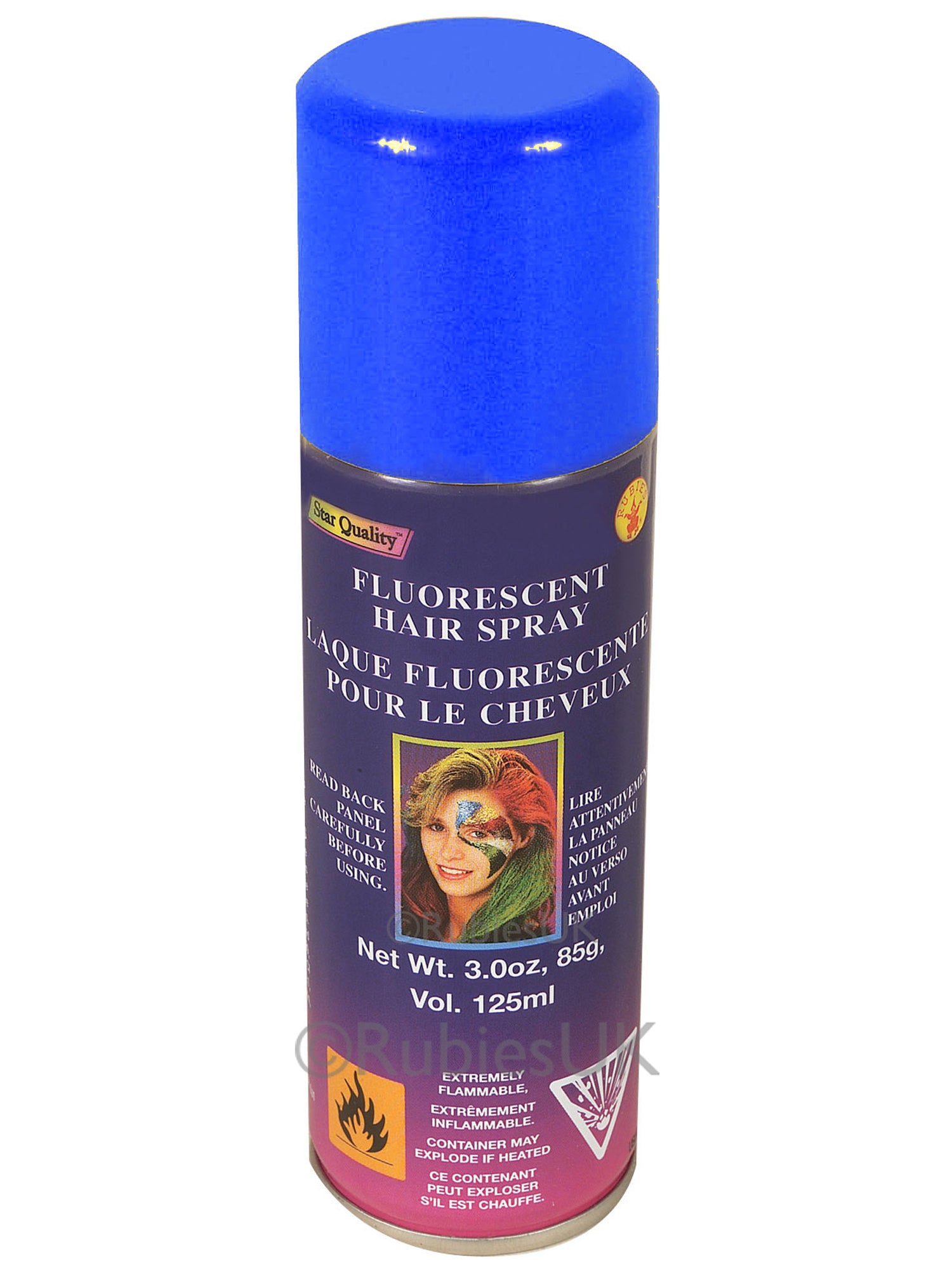 Blue Fluorescent Hairspray