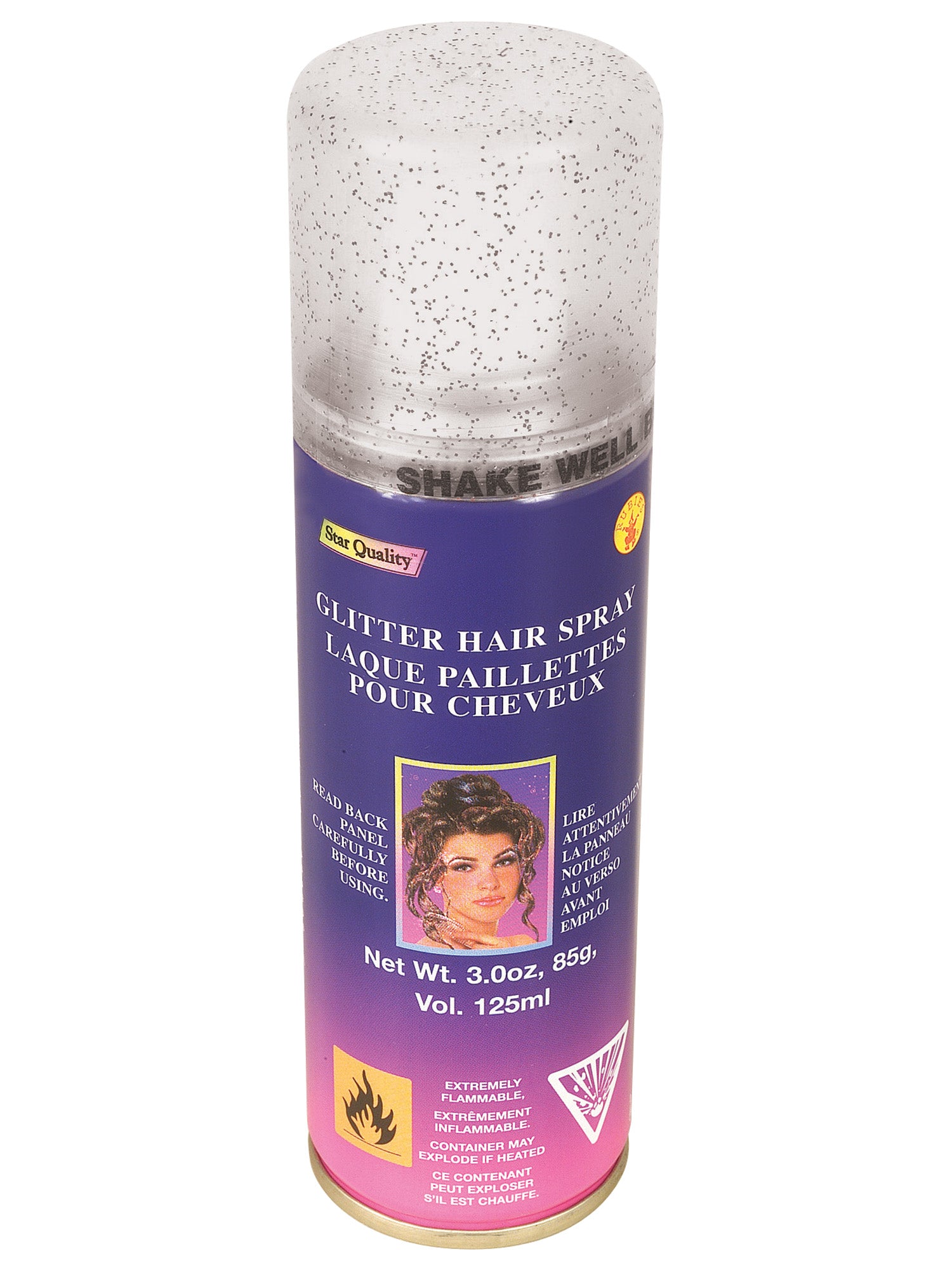 Silver Glitter Hairspray