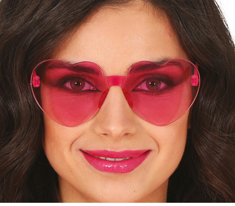TRANSPARENT HEART GLASSES